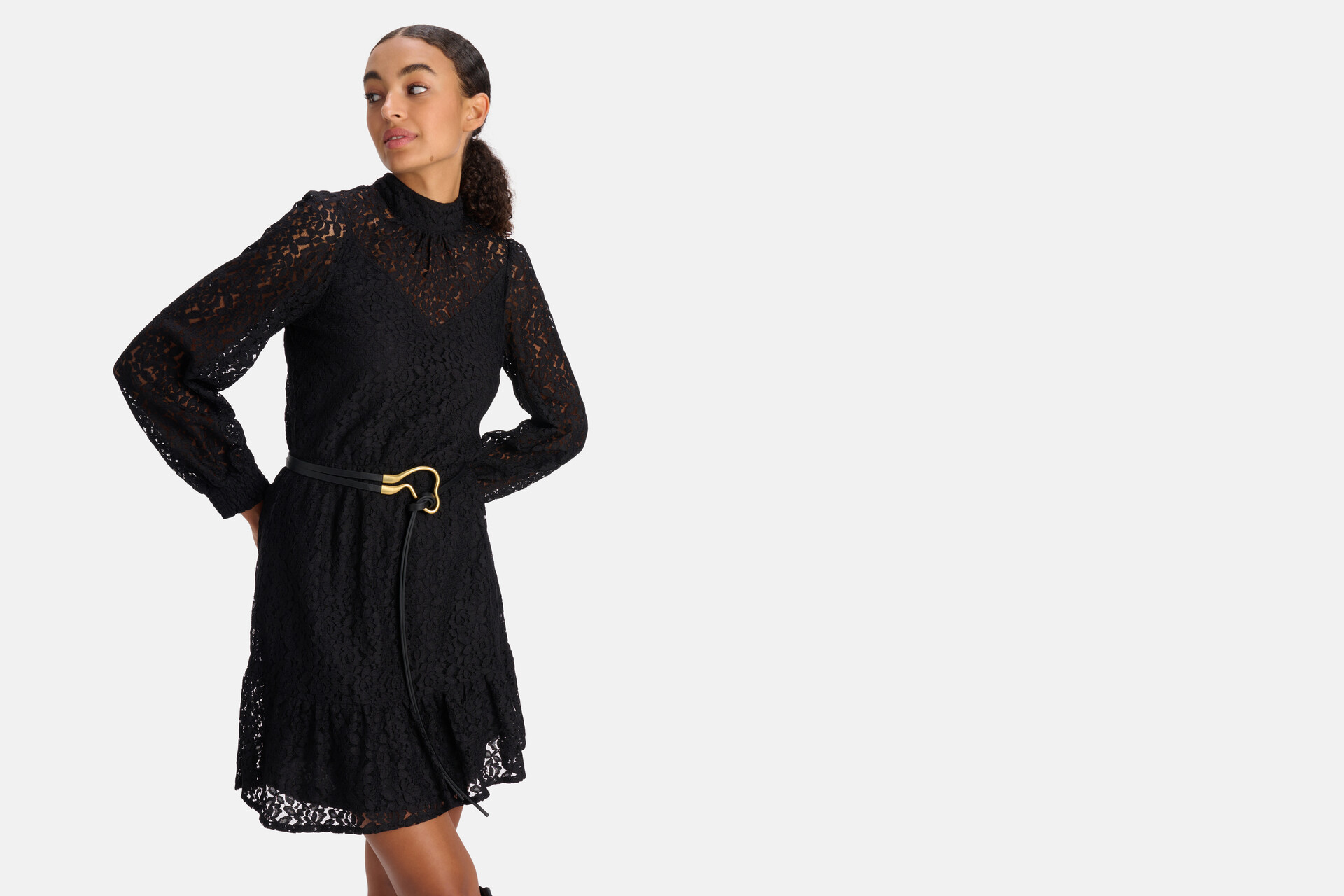 Vastgebonden Riem Zwart SHOEBY ACCESSOIRES