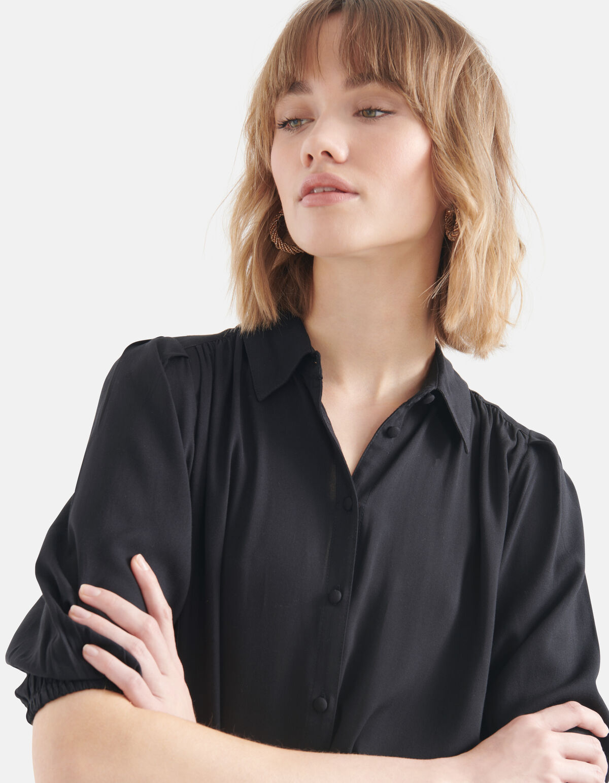 Midi Jurk Zwart SHOEBY WOMEN