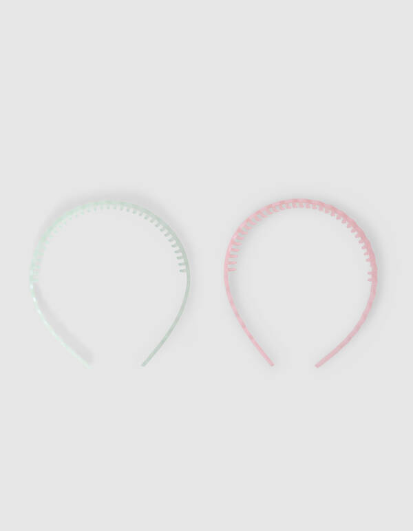 Wavy Haarband Set Roze/Blauw SHOEBY ACCESSOIRES