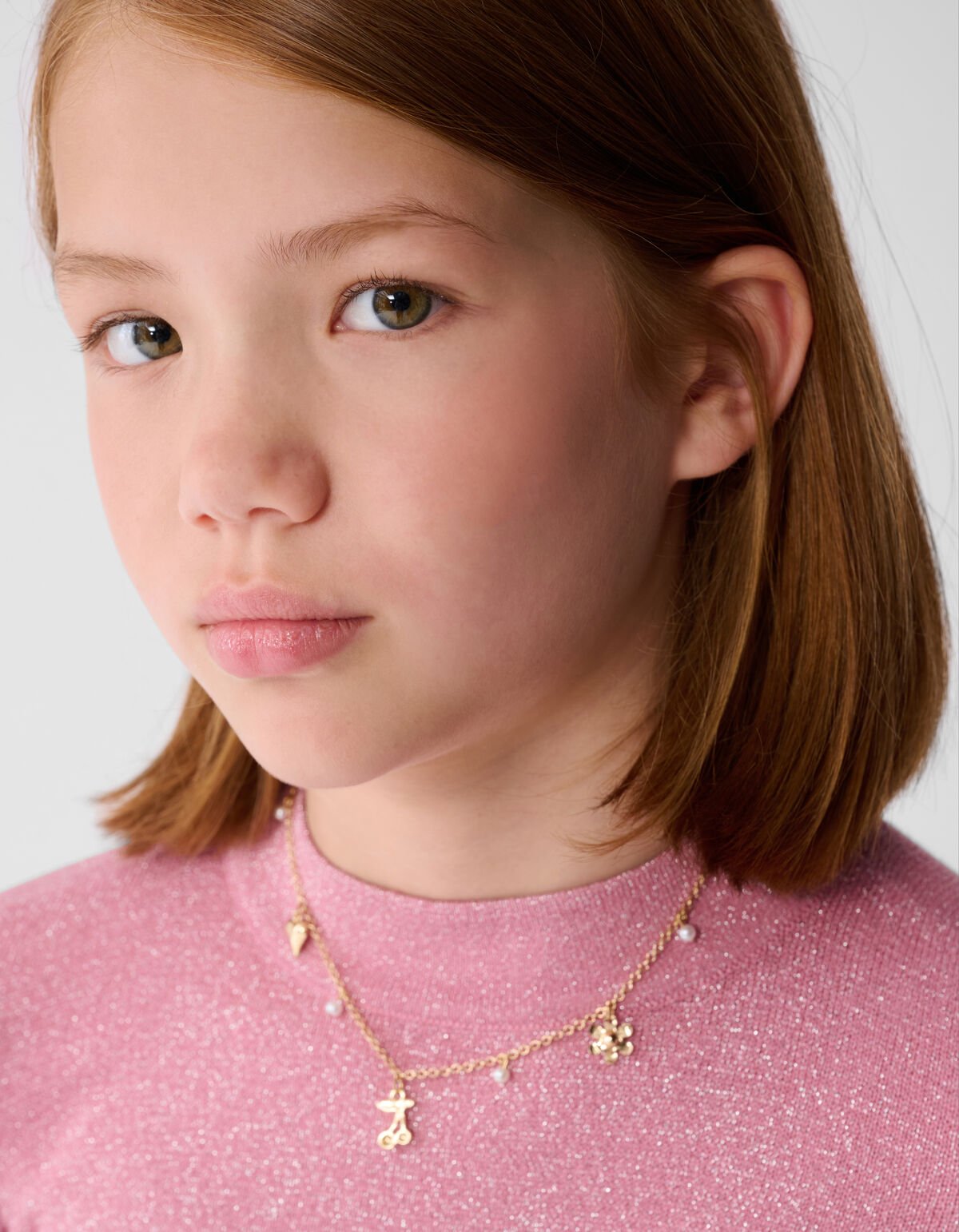 Glitter Longsleeve Top Roze SHOEBY GIRLS