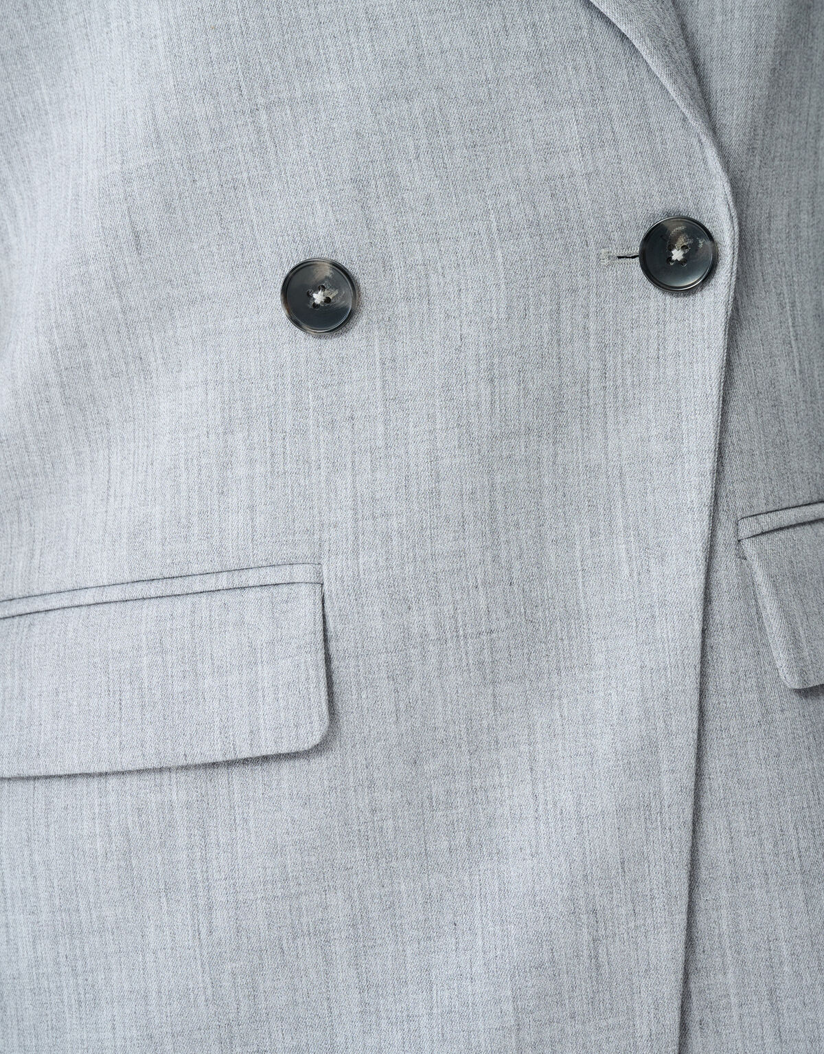 Oversized Shoulder Blazer Lichtgrijs SHOEBY WOMEN