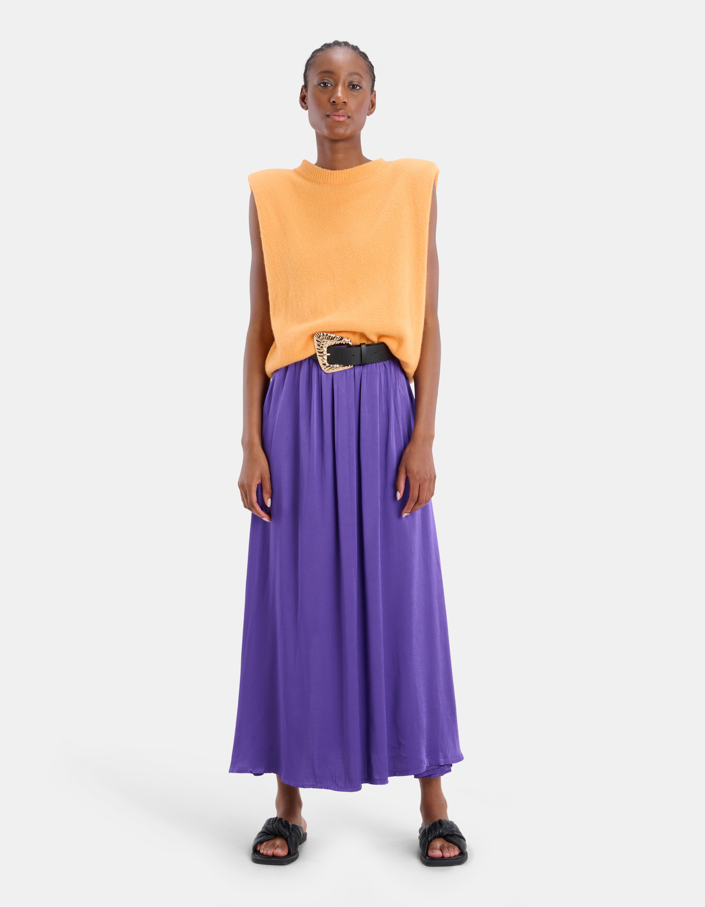 Sleeveless Colour Knit Top EKSEPT
