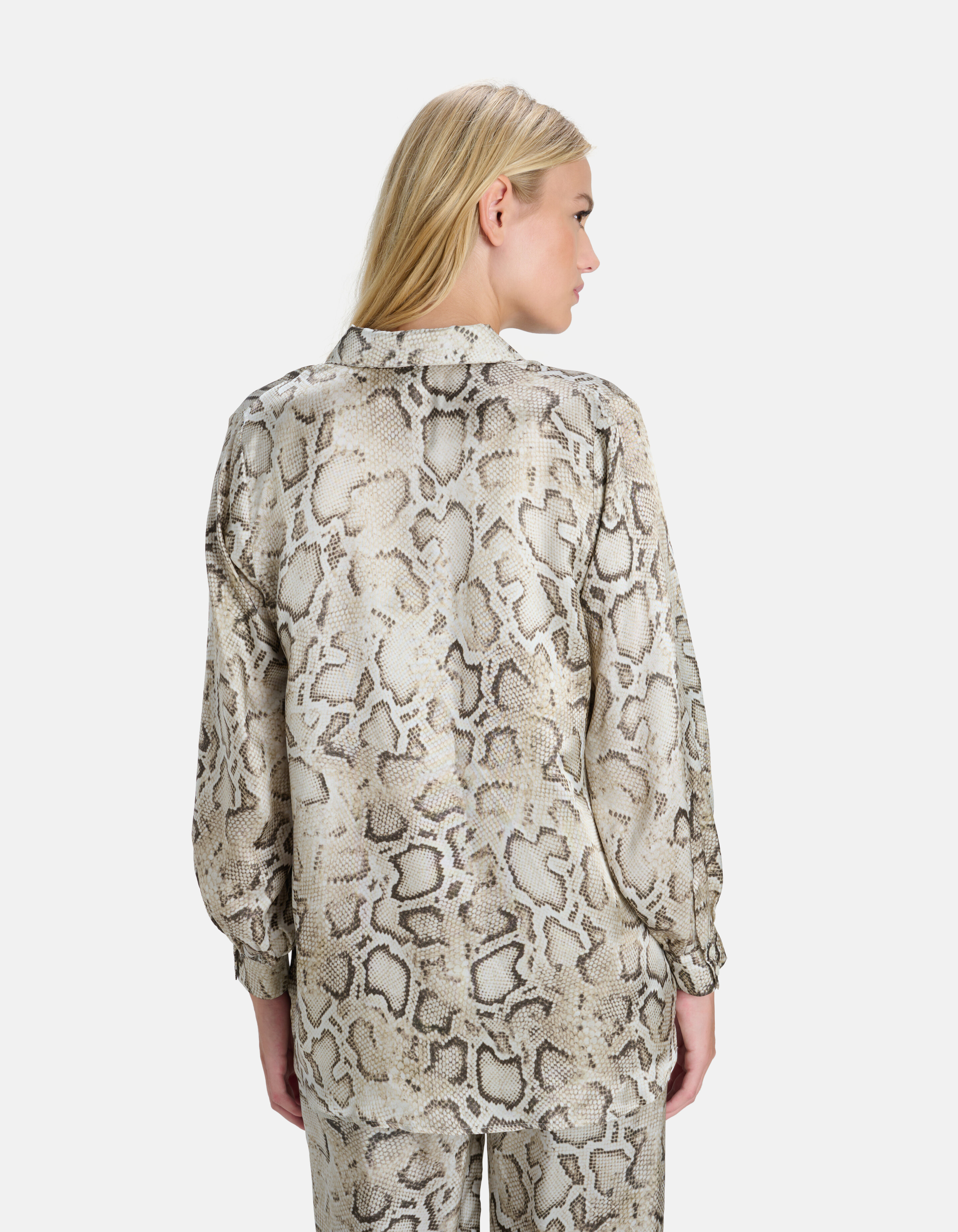 Slangenprint Blouse Beige SHOEBY WOMEN