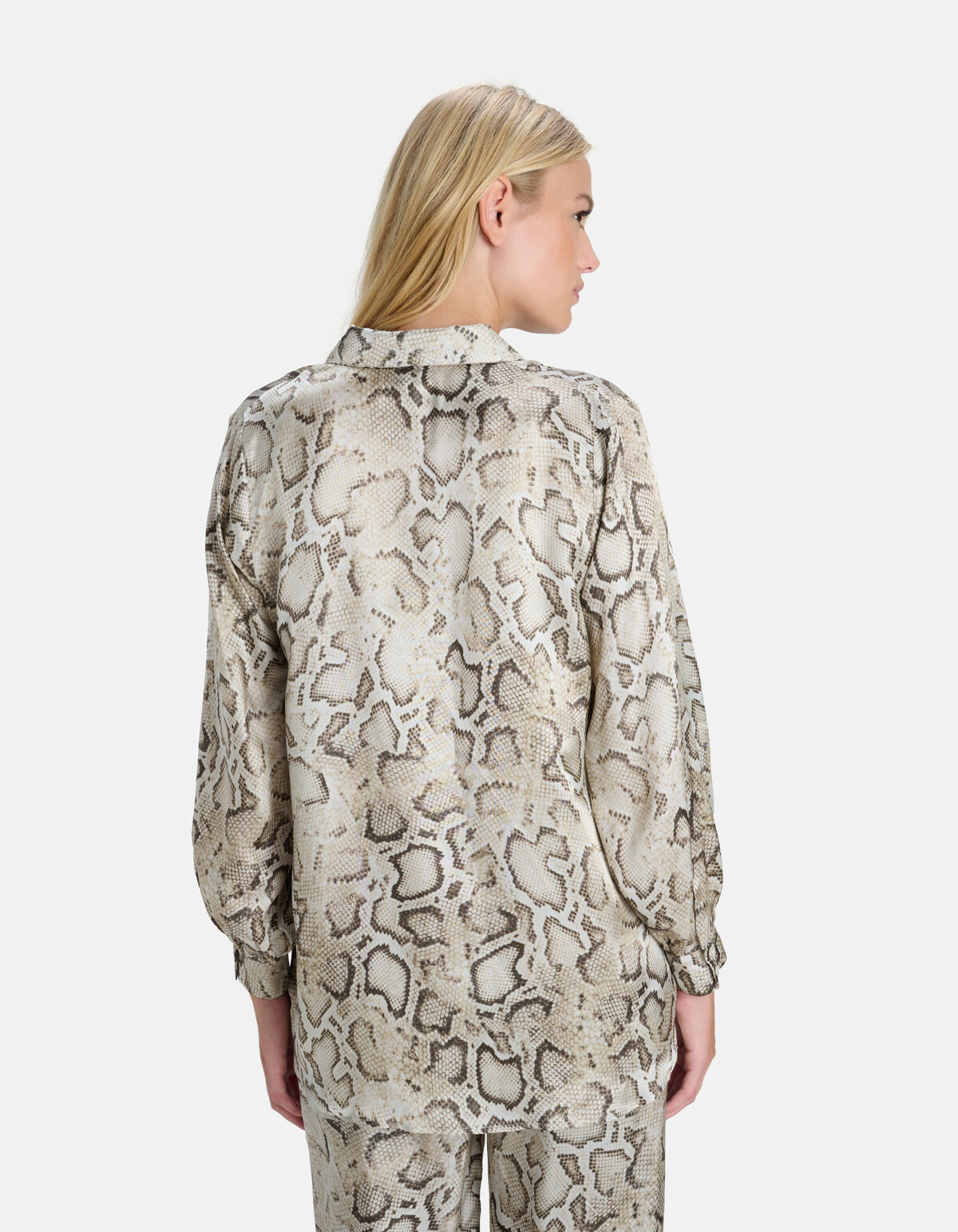 Slangenprint Blouse Beige SHOEBY WOMEN