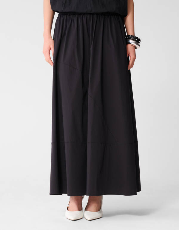 Poplin Maxi Rok Zwart SHOEBY WOMEN