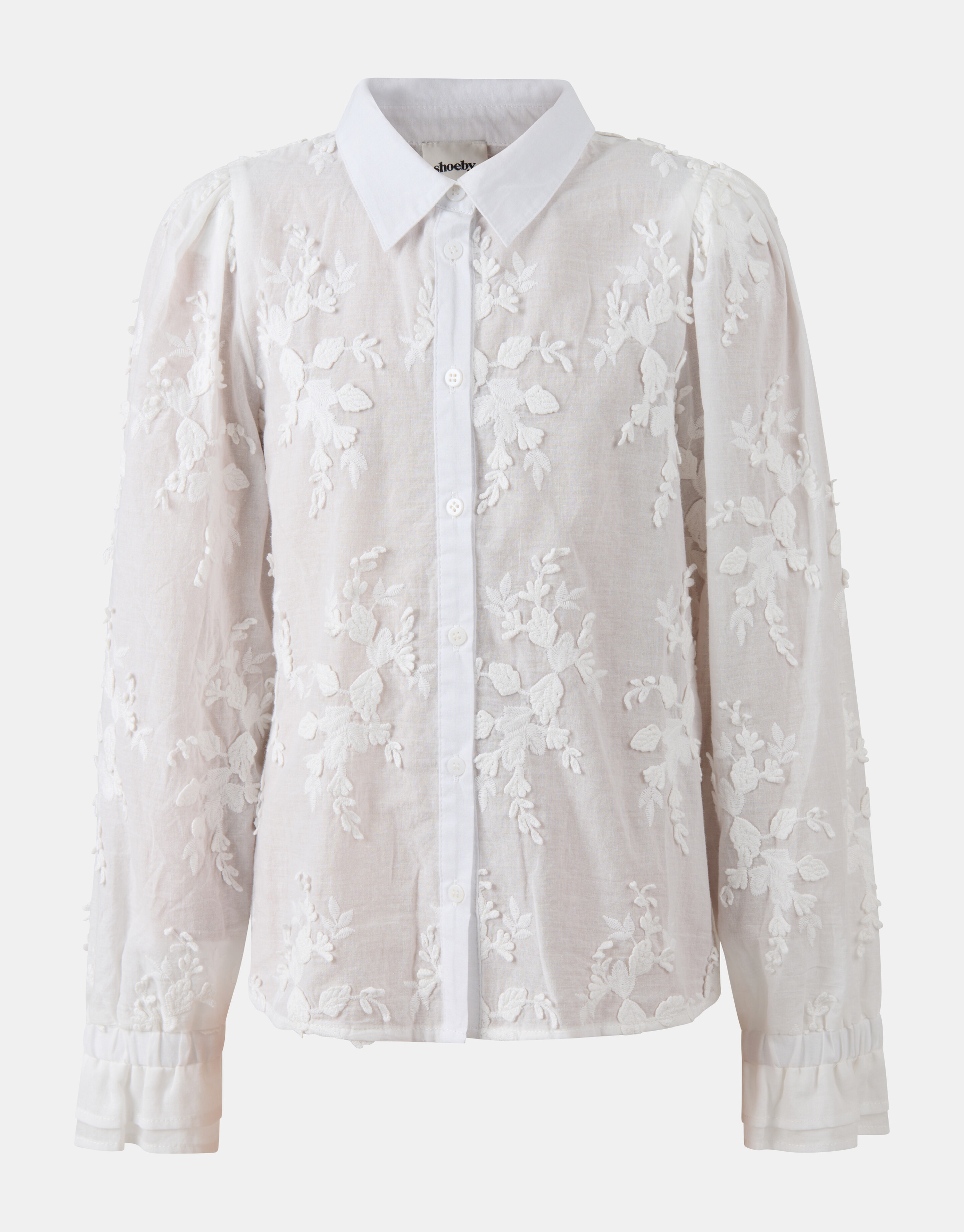 Geborduurde Blouse Wit SHOEBY GIRLS
