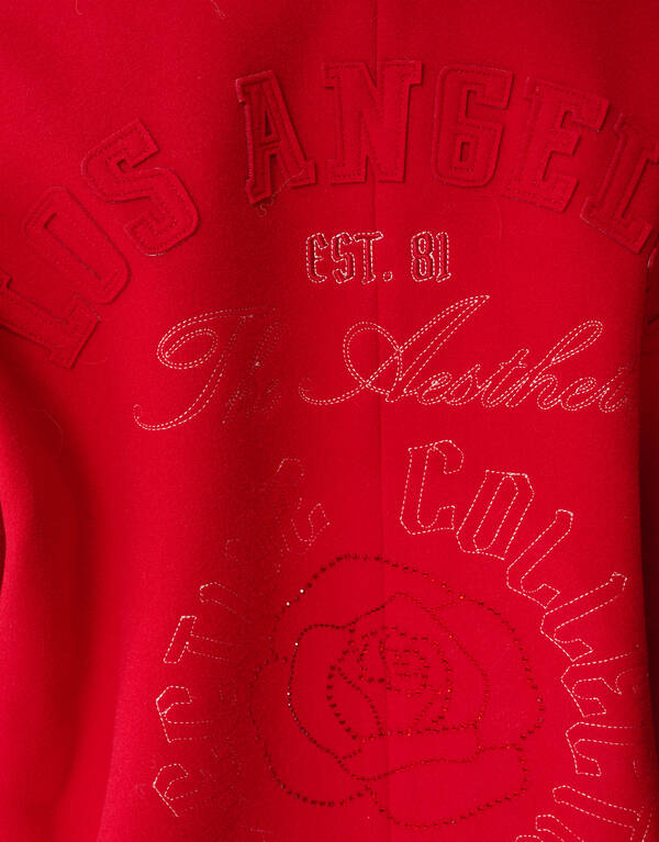 Sporty Oversized Bomber Rood SHOEBY WOMEN