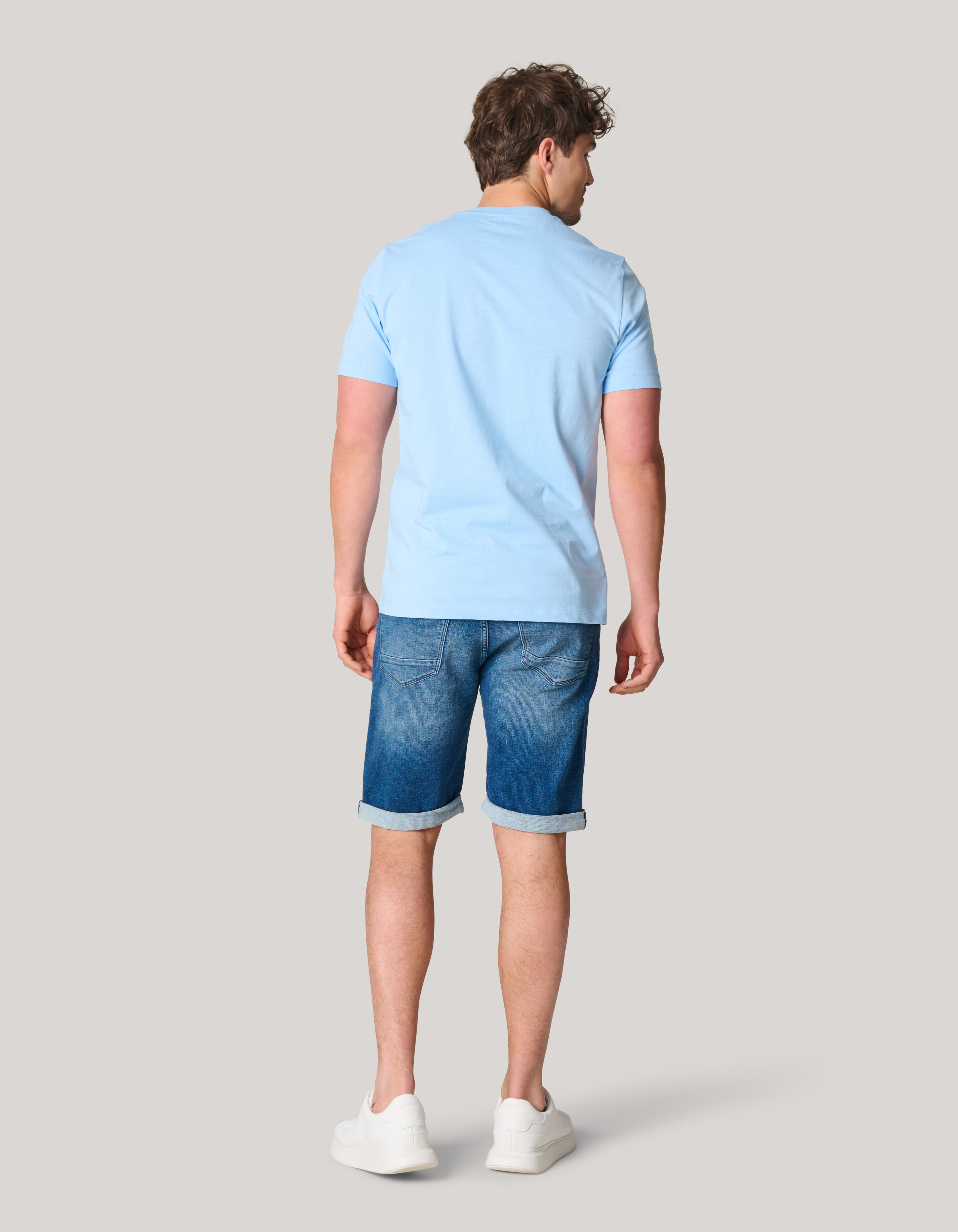 Sparkle Logo T-shirt Lichtblauw SHOEBY MEN