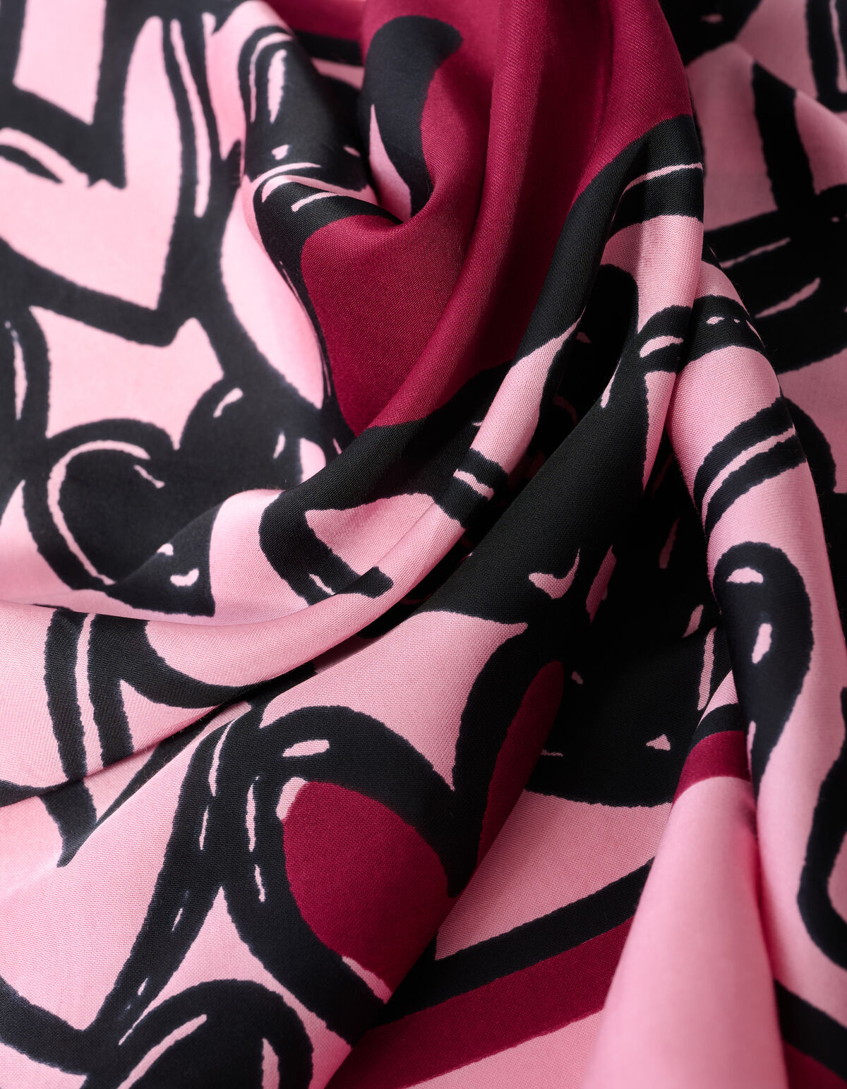 Heart Sjaal Roze SHOEBY ACCESSOIRES