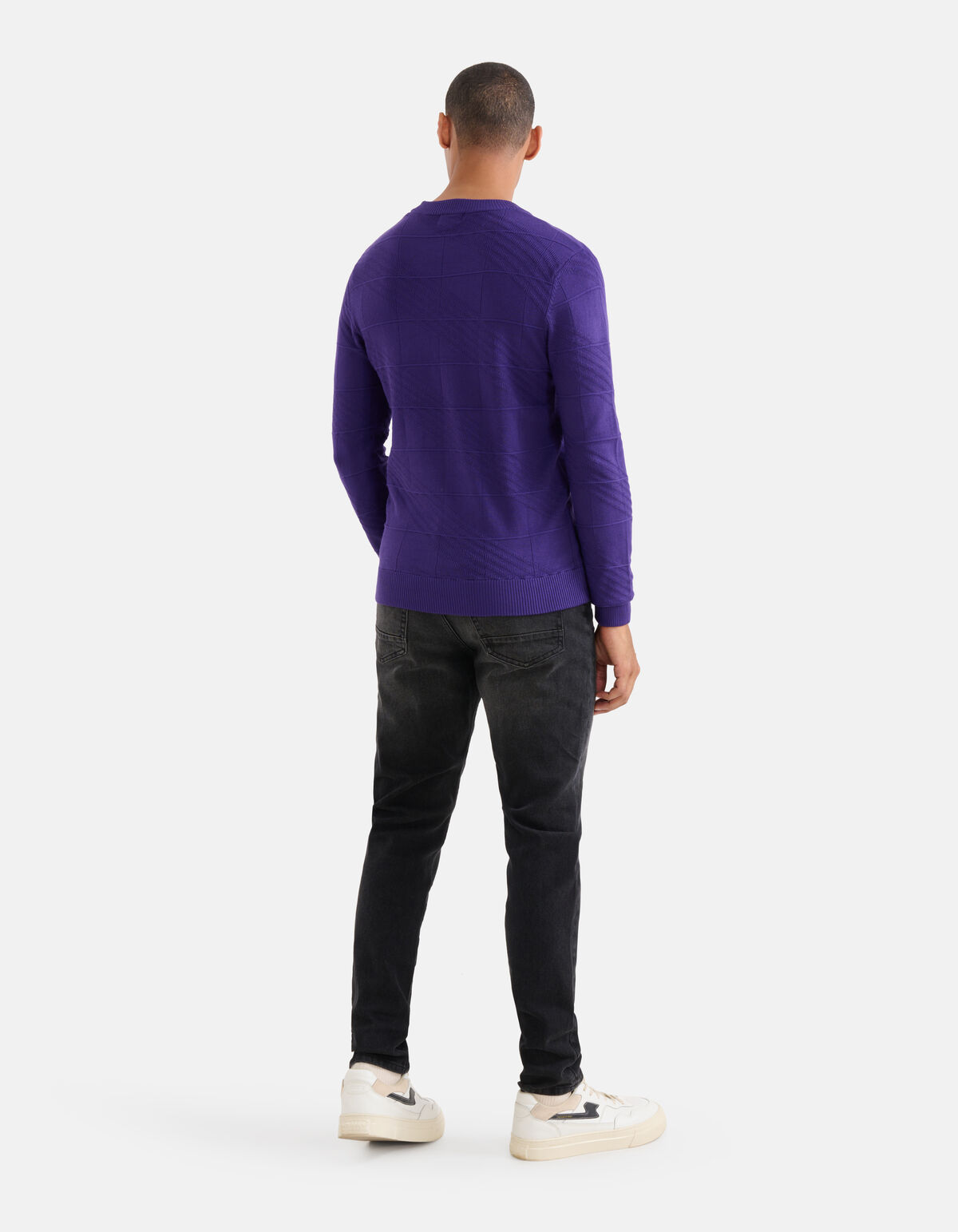 Diagonaal Trui Paars SHOEBY MEN