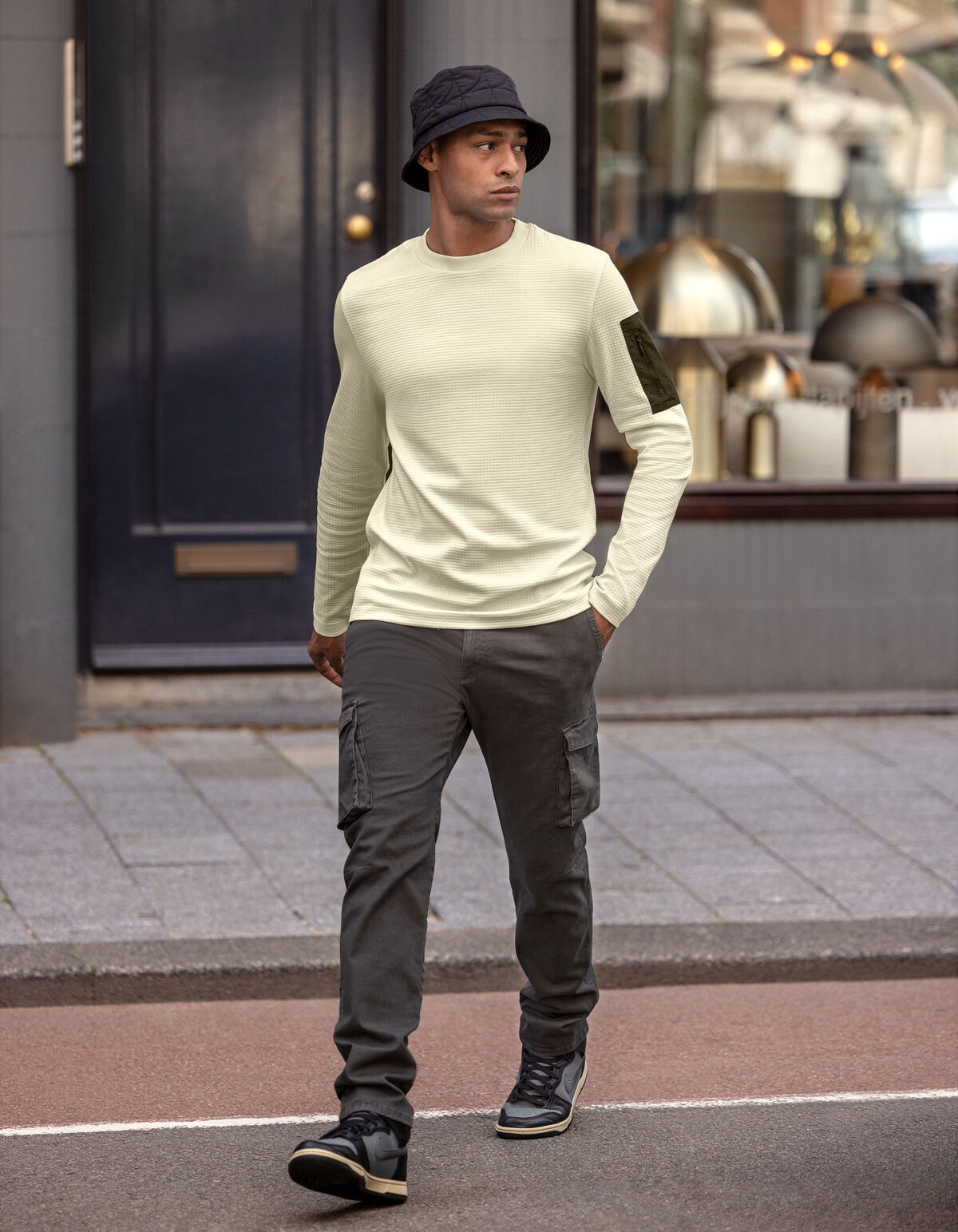 Cargo Broek Donkergrijs SHOEBY MEN