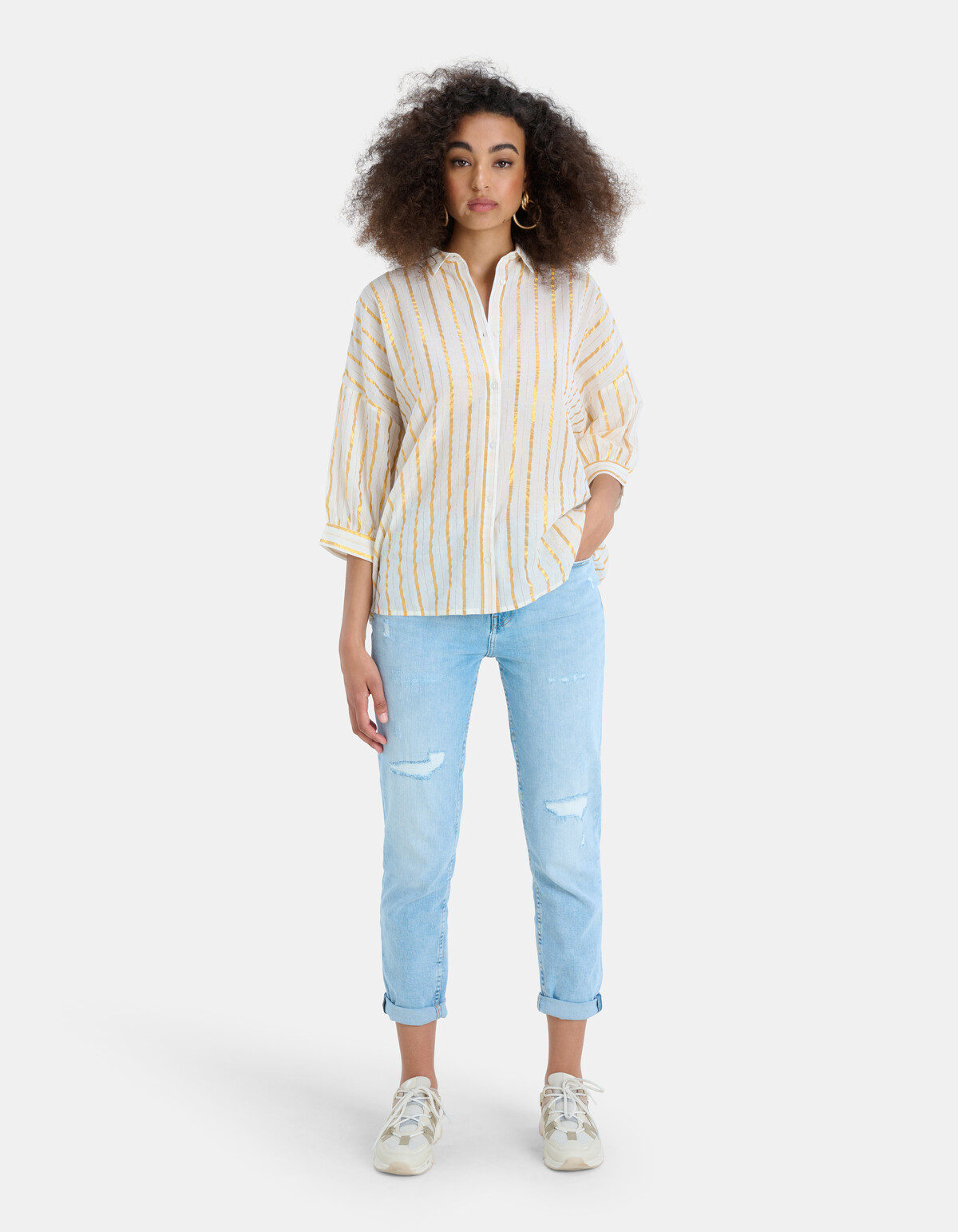 Yarn Dyed Stripe Blouse EKSEPT