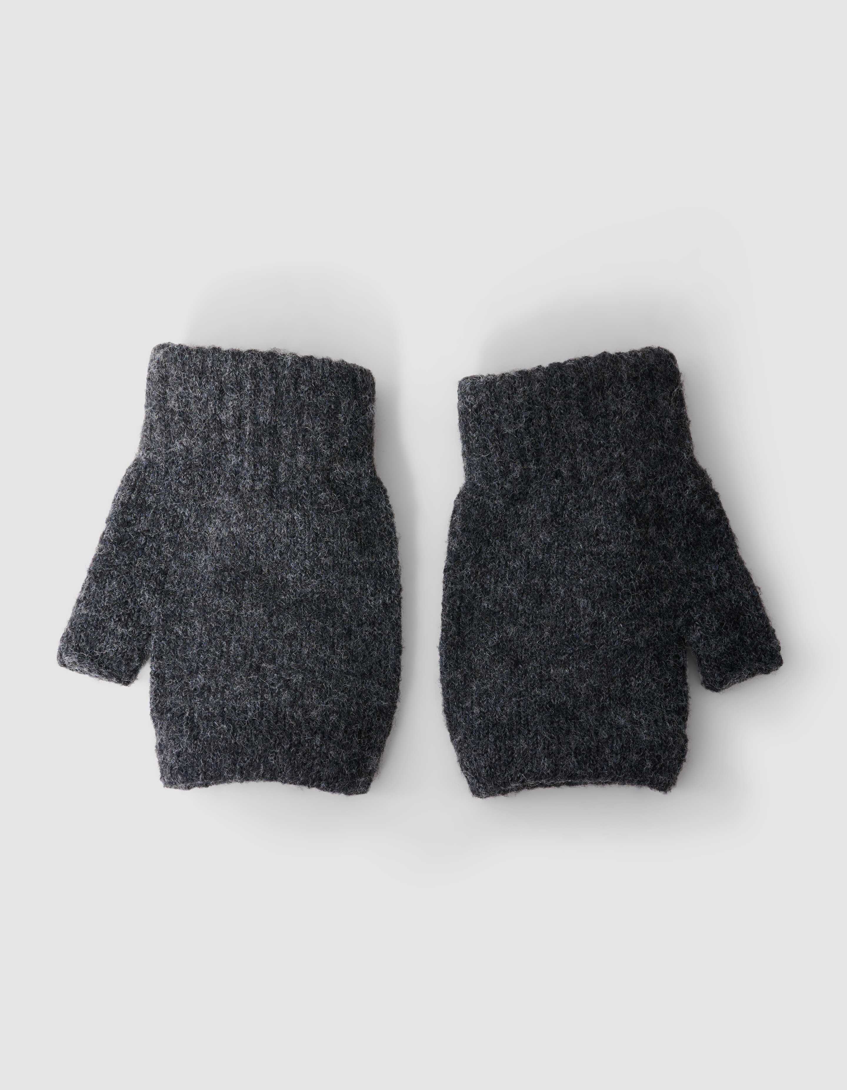 Beaded Fingerless Handschoenen Donkergrijs SHOEBY ACCESSOIRES