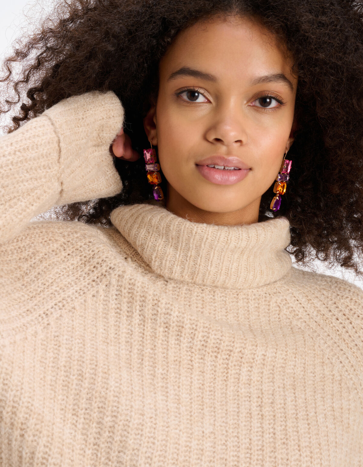 Gekleurde Stenen Oorbellen SHOEBY ACCESSOIRES