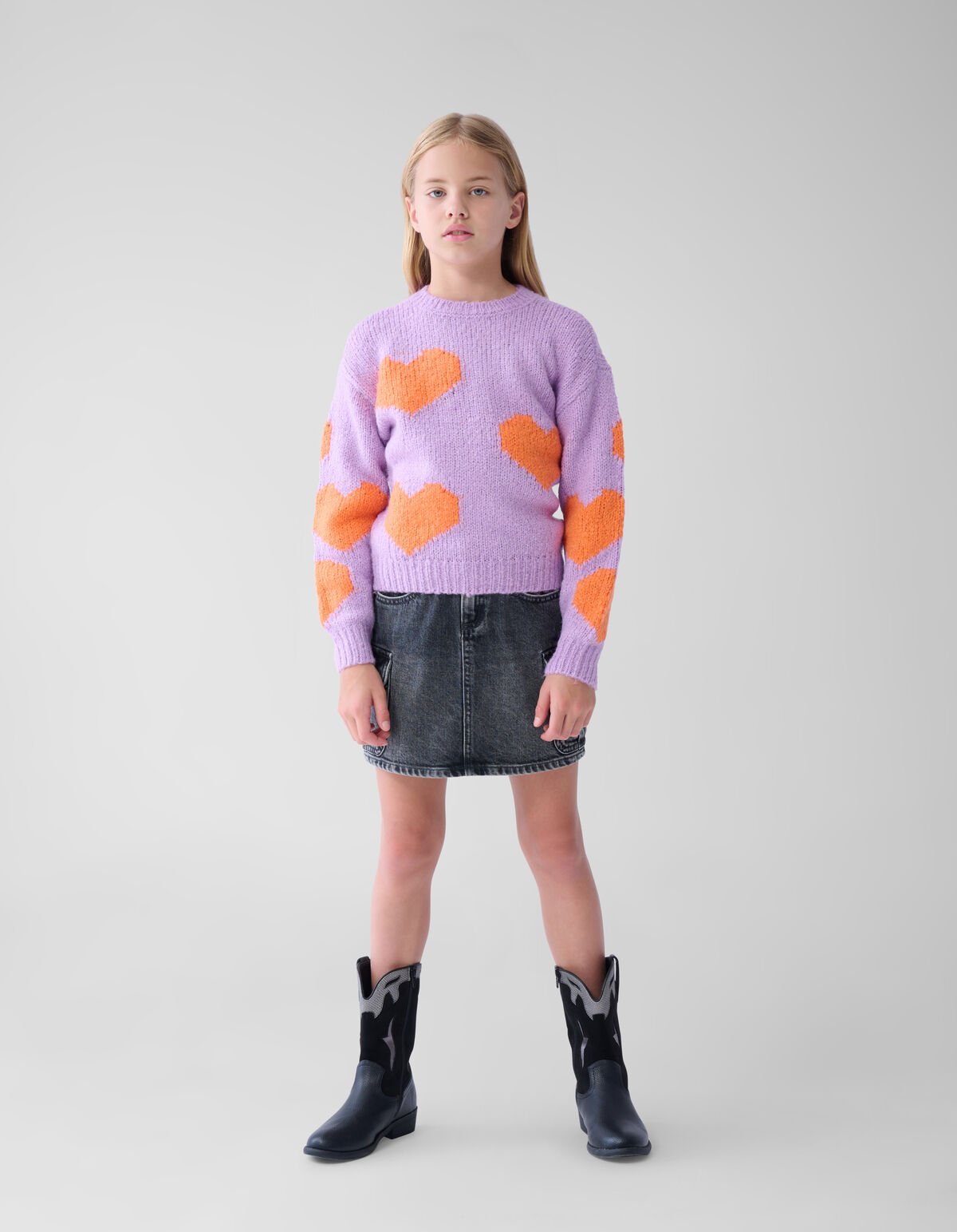 Fun Heart Trui Paars SHOEBY GIRLS
