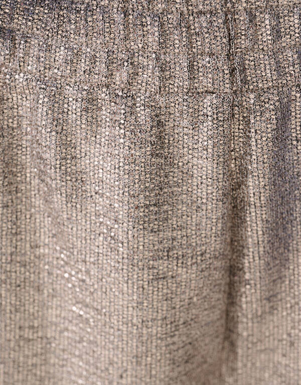 Metallic Wide Leg Broek Zilver SHOEBY GIRLS