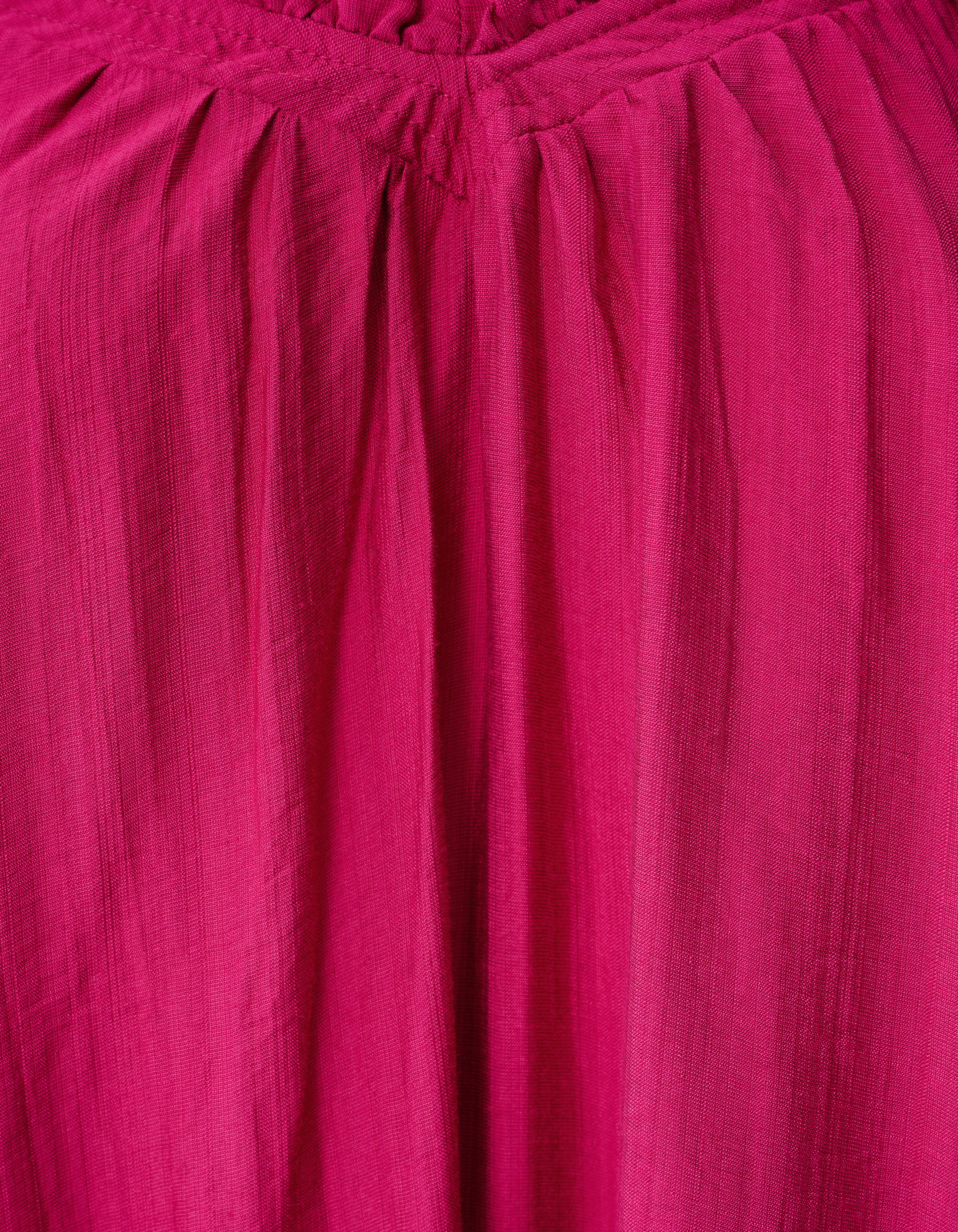 Ruffle Maxi Jurk Roze SHOEBY WOMEN
