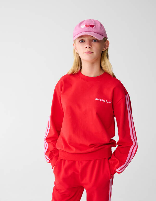 Sporty Amore Sweater Rood SHOEBY GIRLS