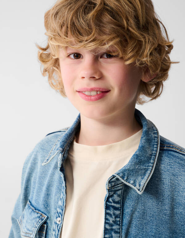 Denim Overshirt Lichtblauw Shoeby X Vingino SHOEBY BOYS