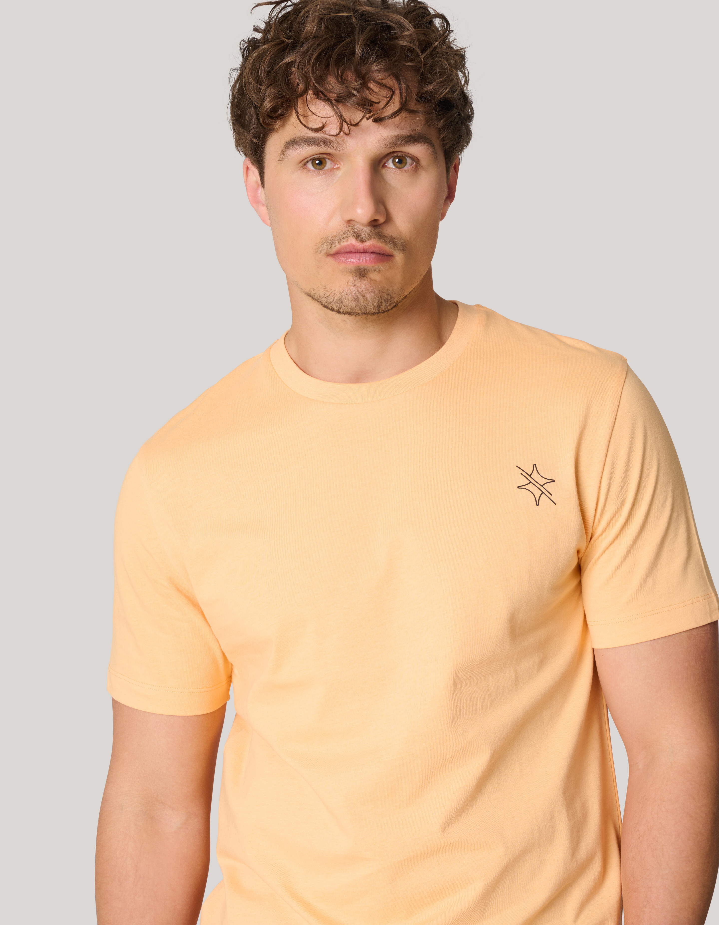 Sparkle Logo T-shirt Oranje SHOEBY MEN