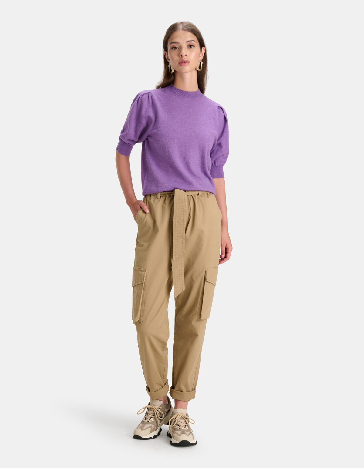 Pofmouwen Top Paars SHOEBY WOMEN