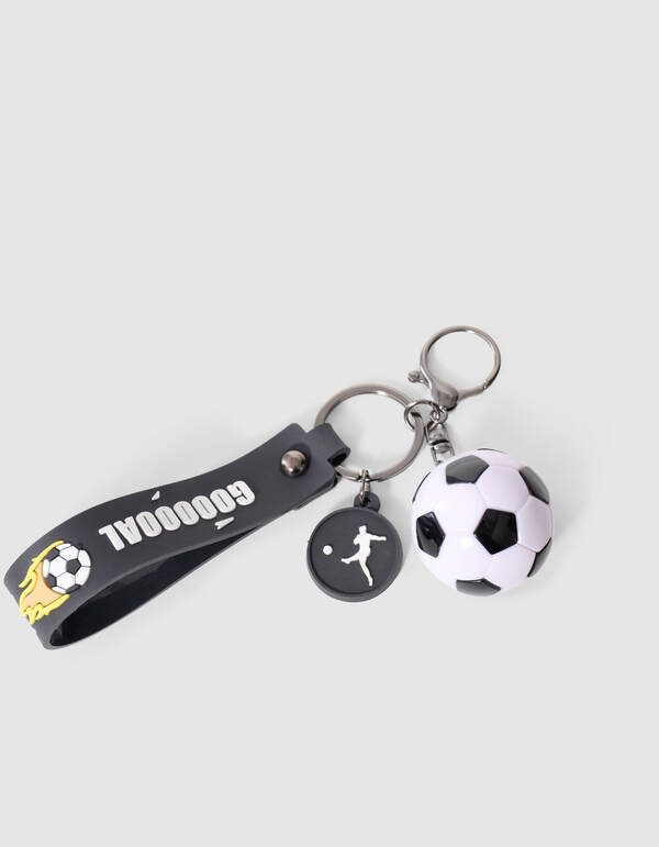 Voetbal Sleutelhanger Zwart SHOEBY ACCESSOIRES