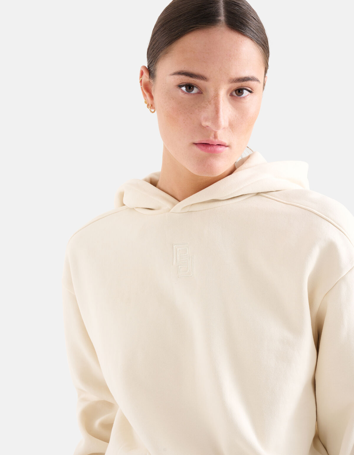Basis Hoodie Gebroken Wit SHOEBY WOMEN