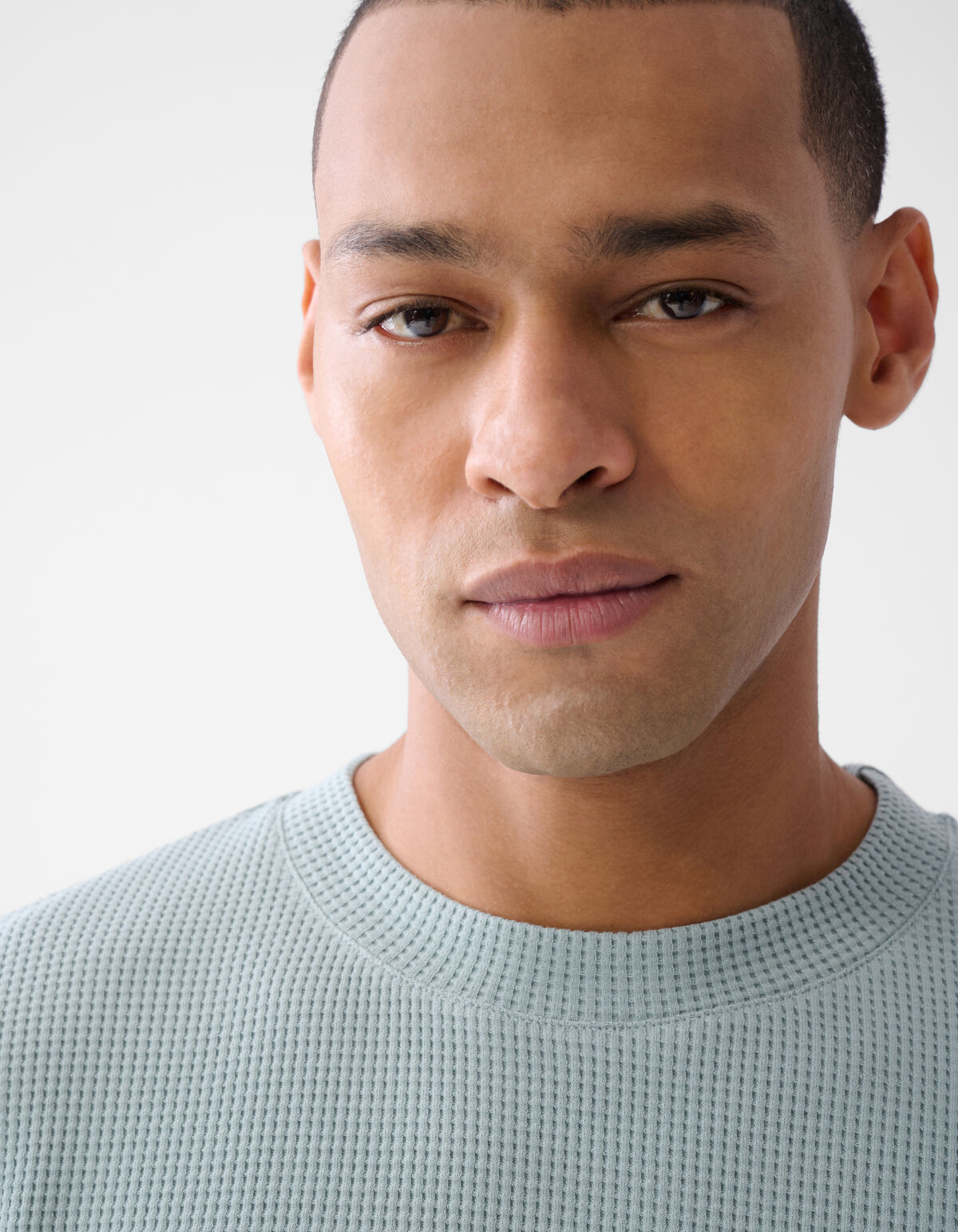 Structuur Longsleeve Lichtgroen SHOEBY MEN