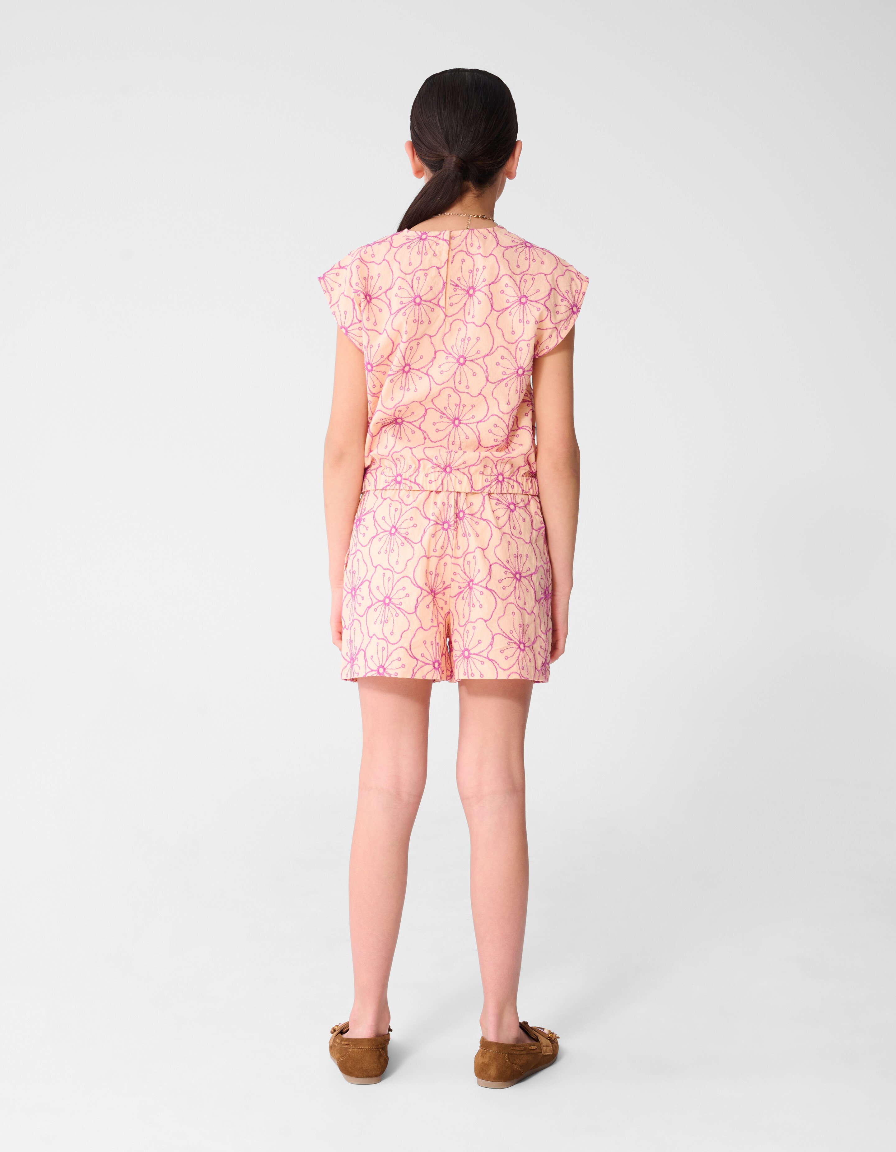 Flower Embroidery Short Lichtoranje SHOEBY GIRLS