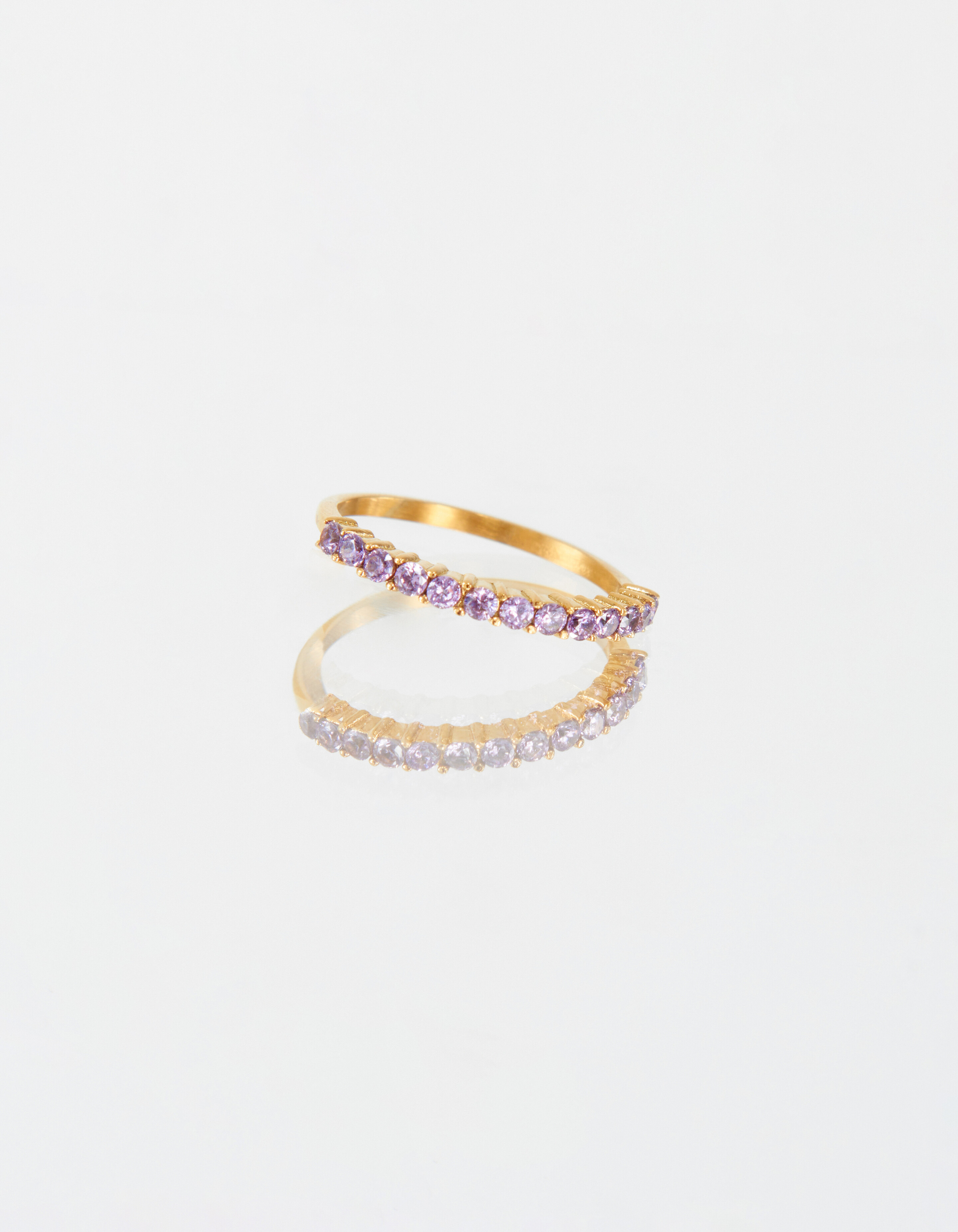 Violet Stone Ring Stainless Steel ACCESSOIRES SHOEBY