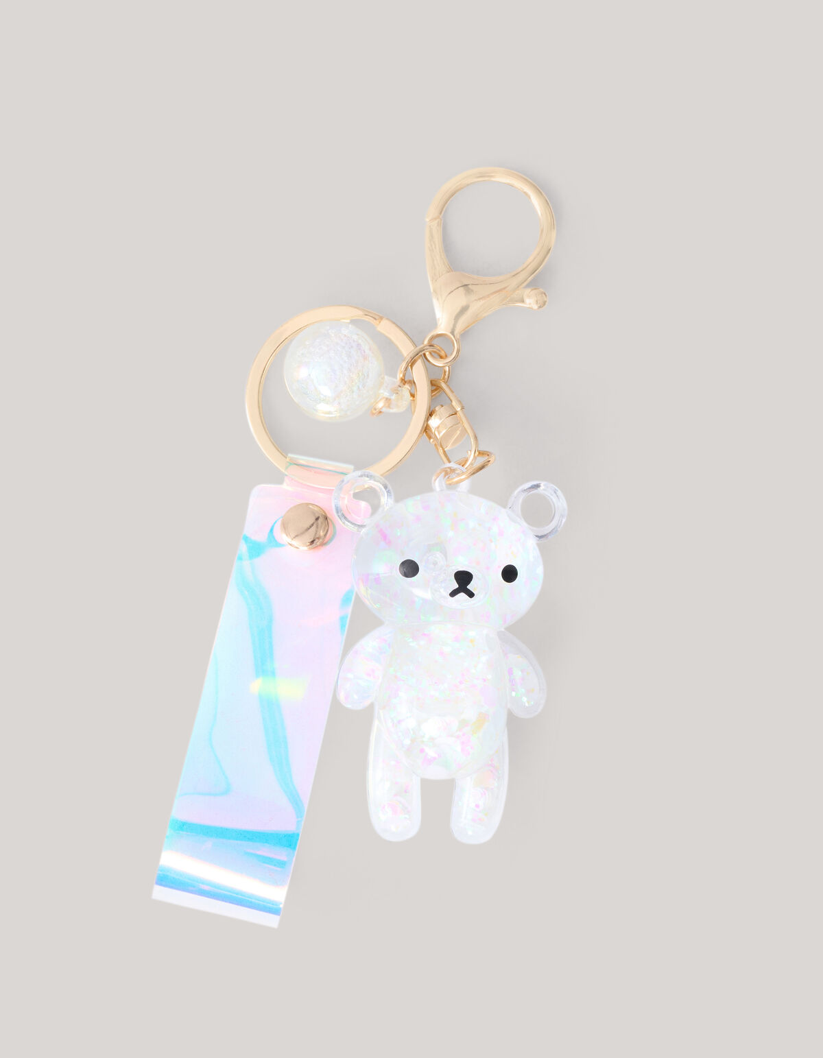 Beer Sleutelhanger Wit SHOEBY ACCESSOIRES