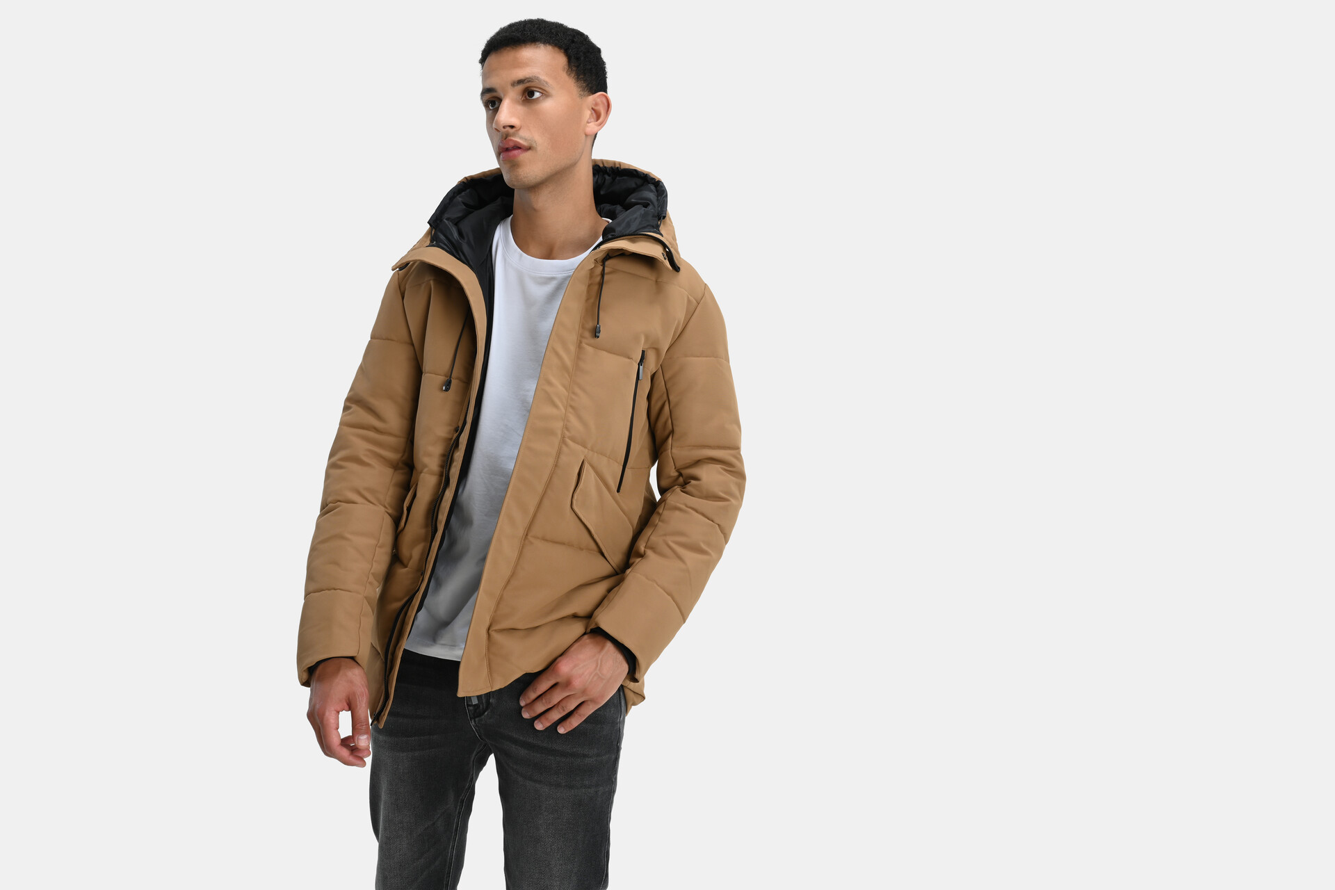 Long Puffer Jas Bruin SHOEBY MEN