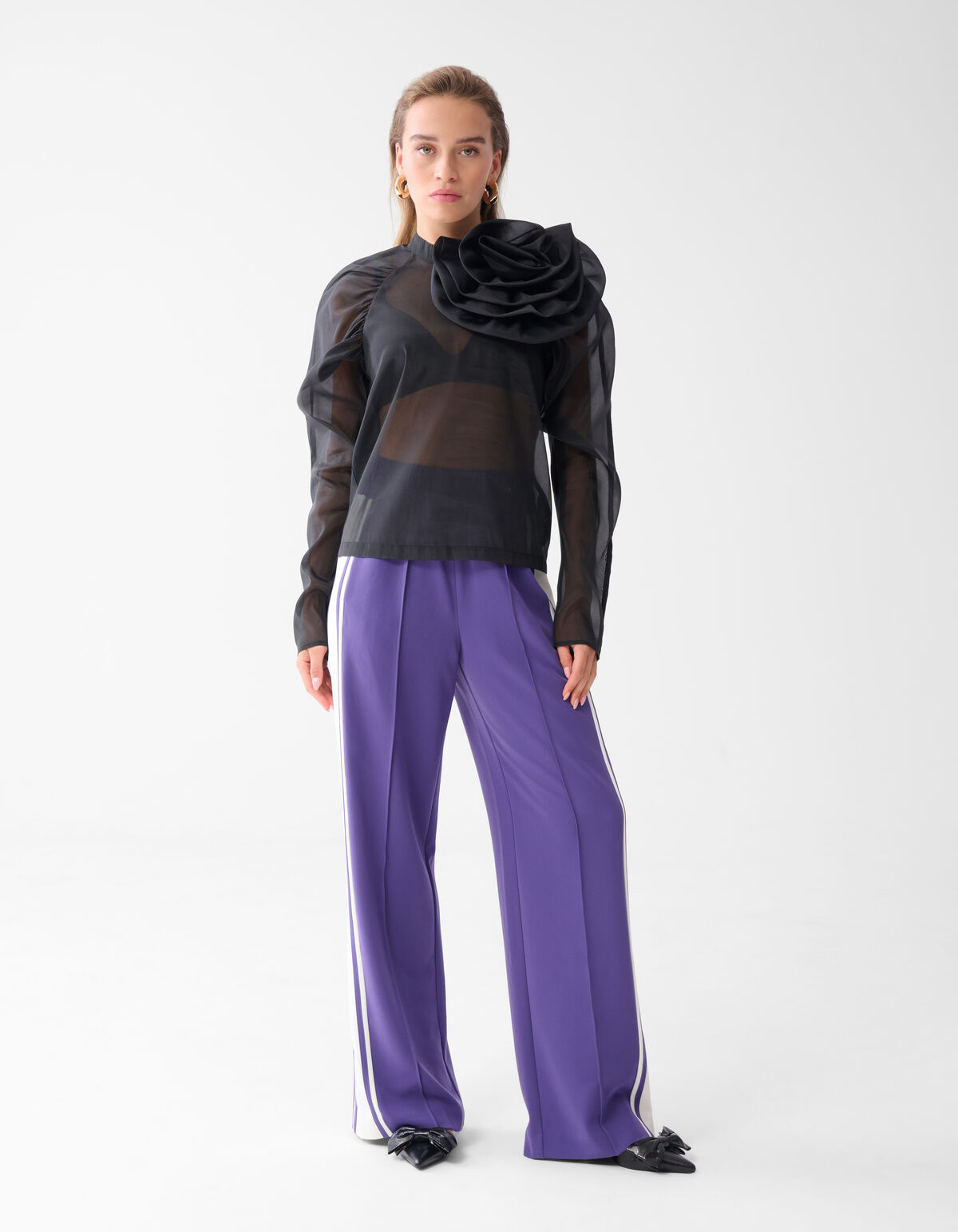 Transparante Top Zwart SHOEBY WOMEN