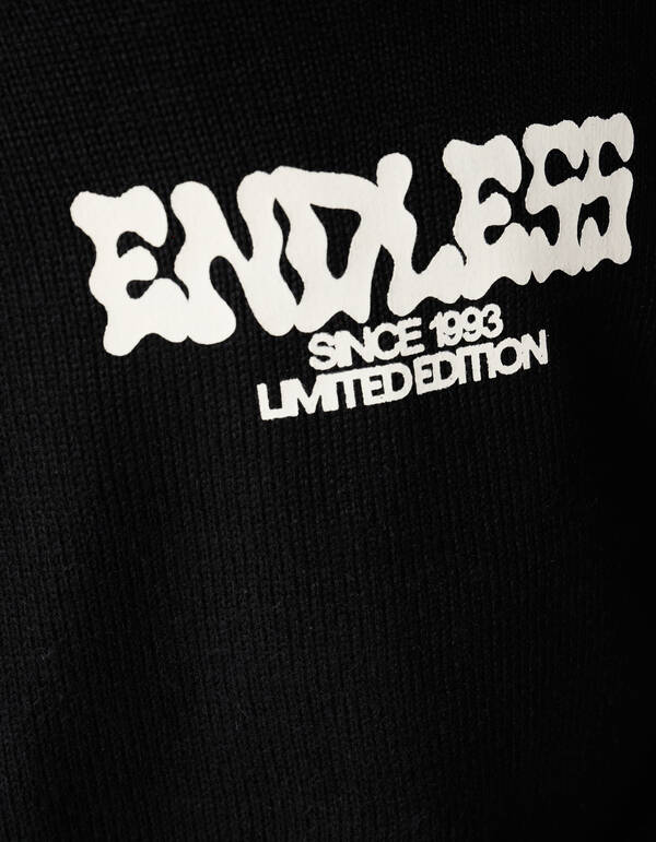 Endless Gebreide Trui Zwart SHOEBY BOYS