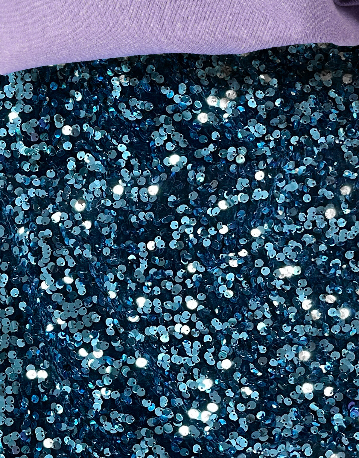 Pailletten Mini Rok Blauw SHOEBY WOMEN