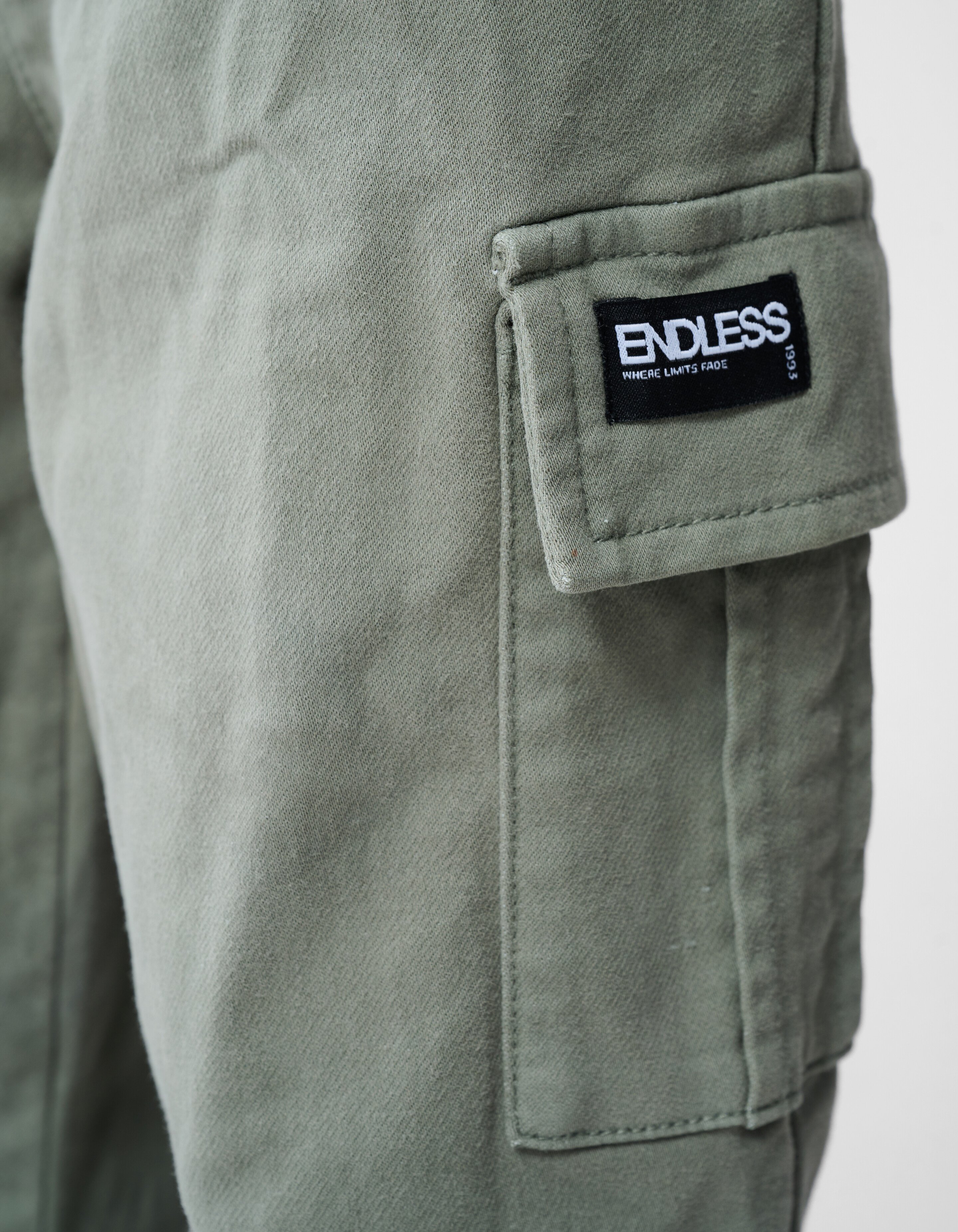 Loose Fit Jog Cargo Broek Khaki SHOEBY BOYS