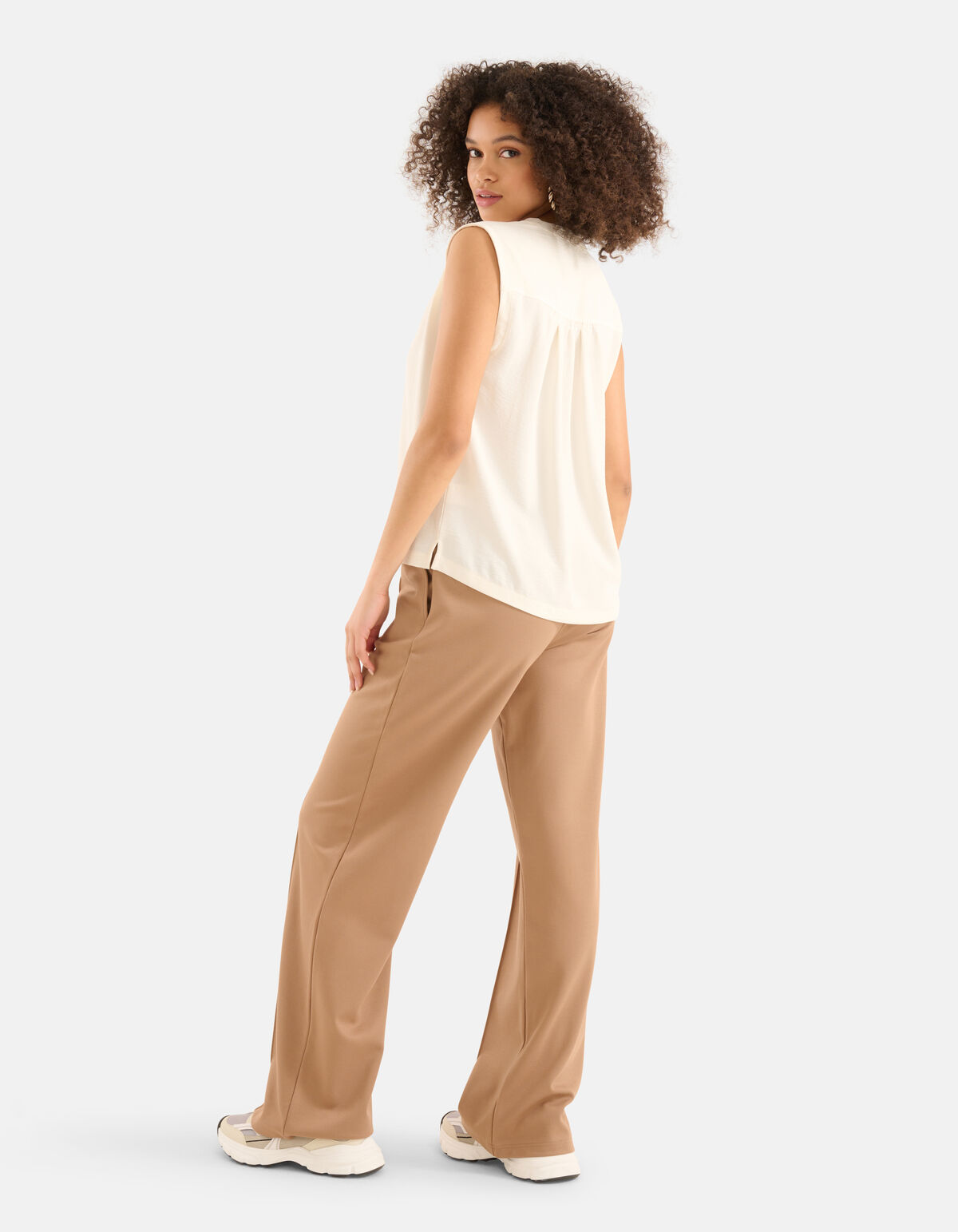 V-hals Top Gebroken Wit SHOEBY WOMEN