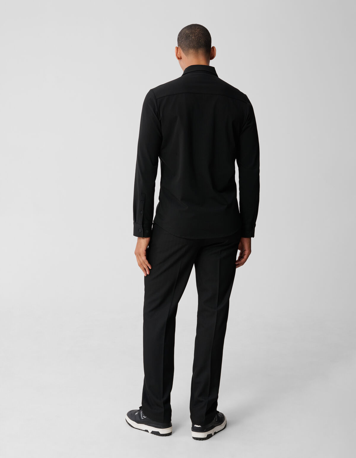 Jersey Overhemd Zwart SHOEBY MEN