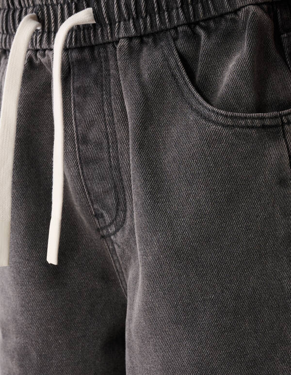 Sporty Denim Short Grijs SHOEBY BOYS