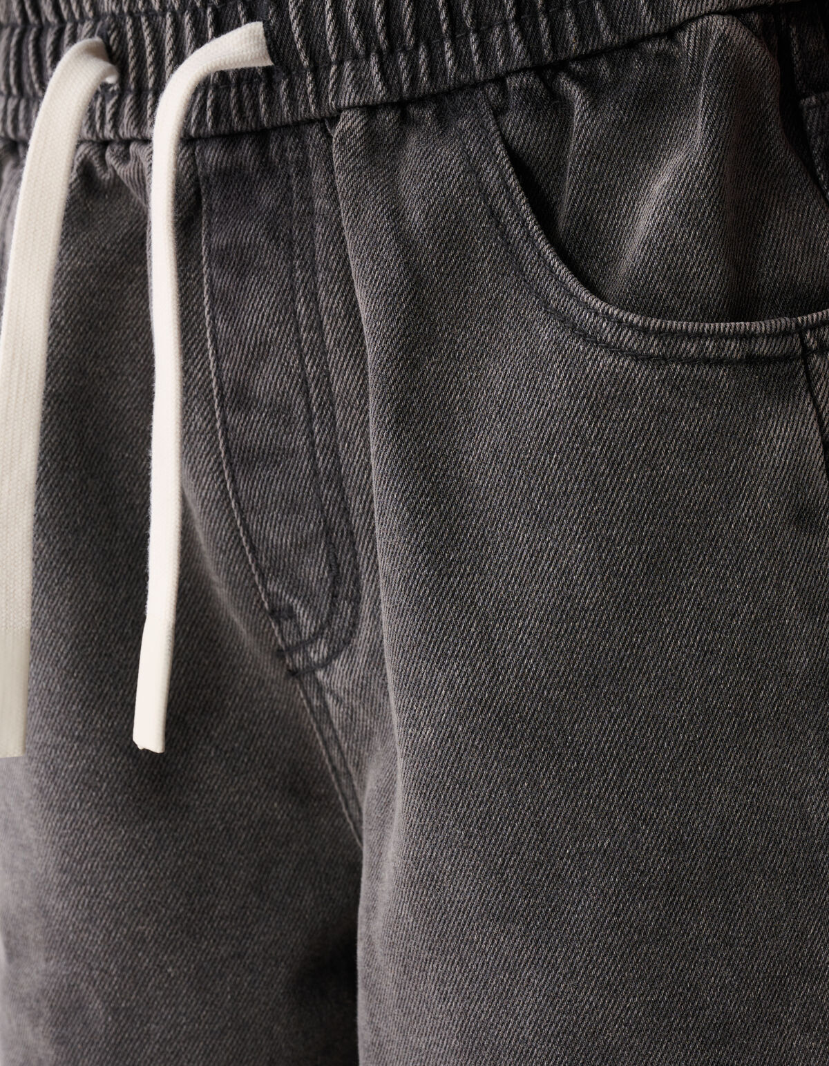 Sporty Denim Short Grijs SHOEBY BOYS