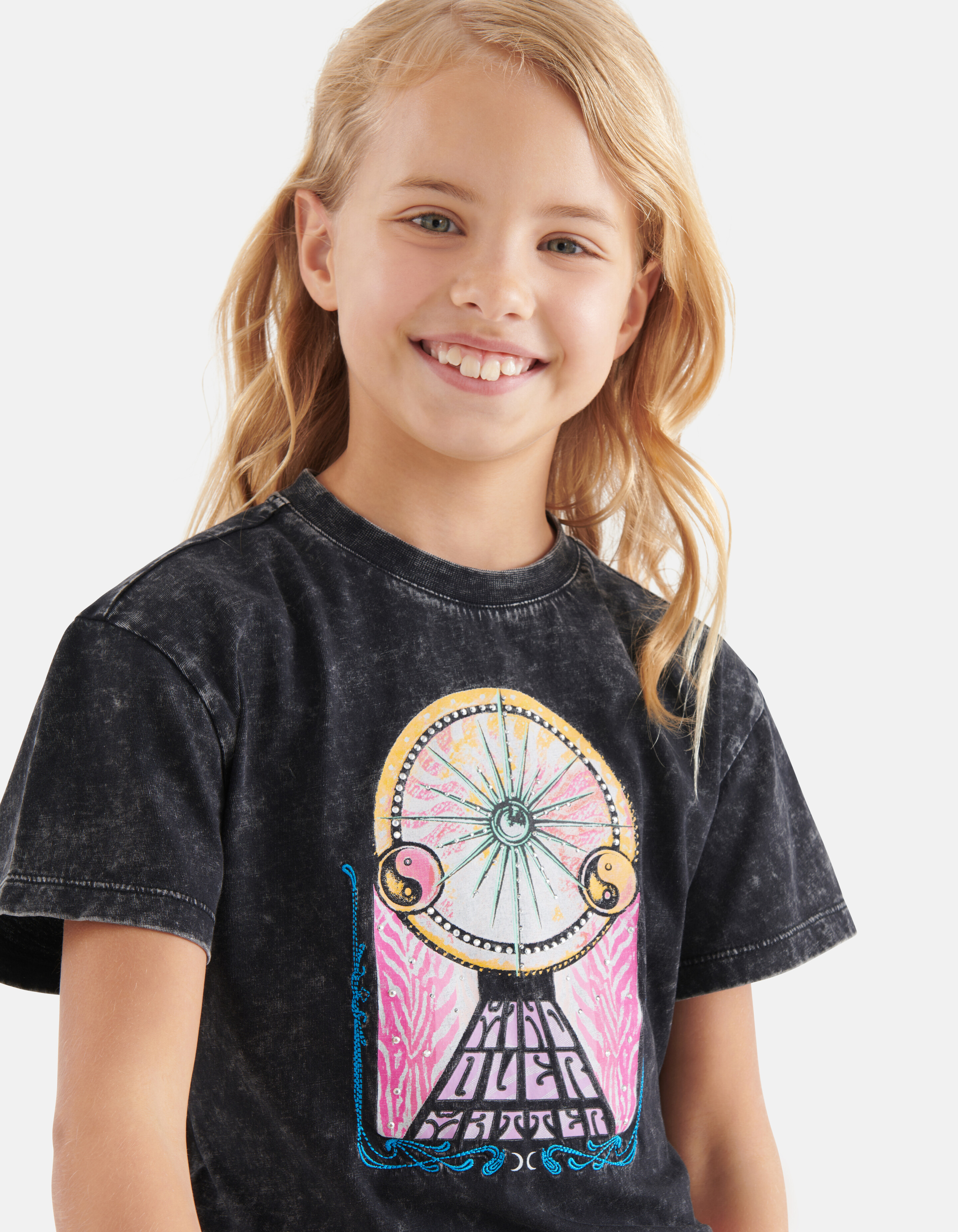 Artwork T-shirt Donkergrijs SHOEBY GIRLS