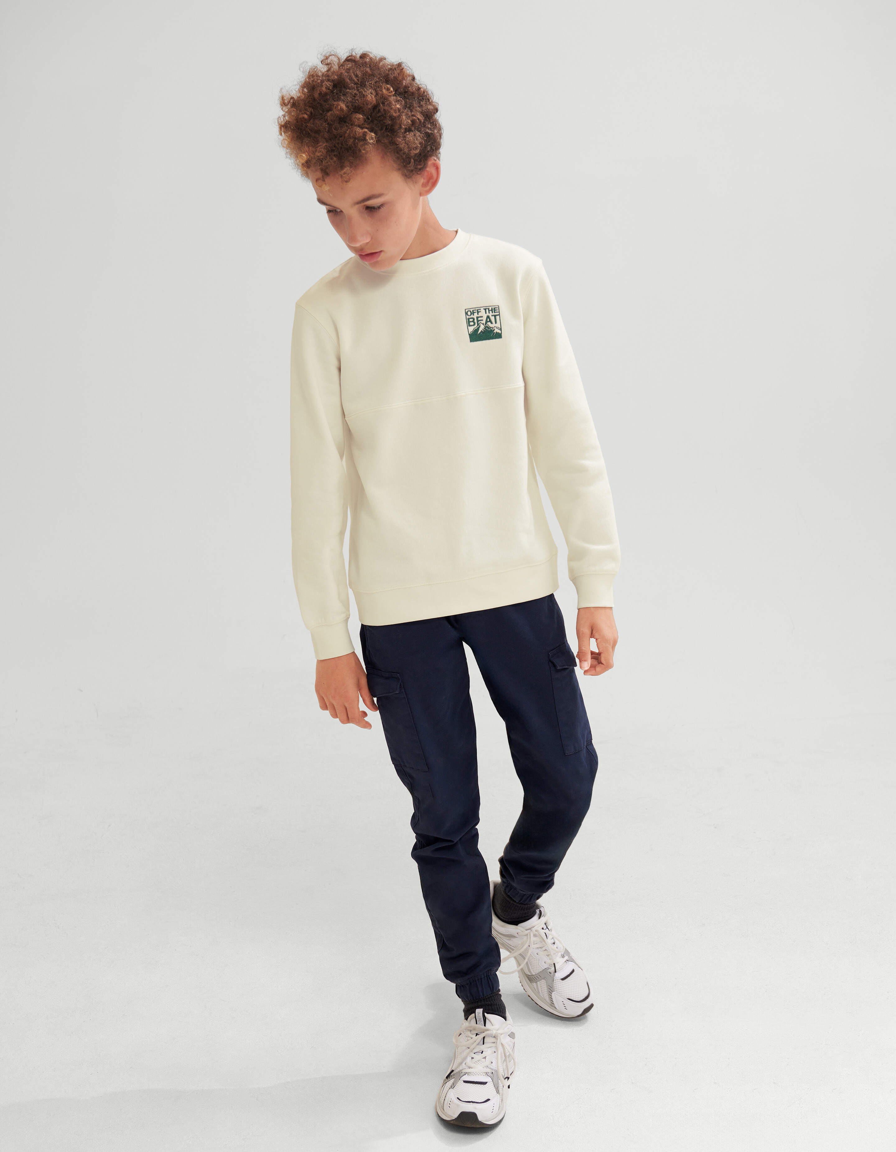 Embroidery Sweater Gebroken Wit SHOEBY BOYS