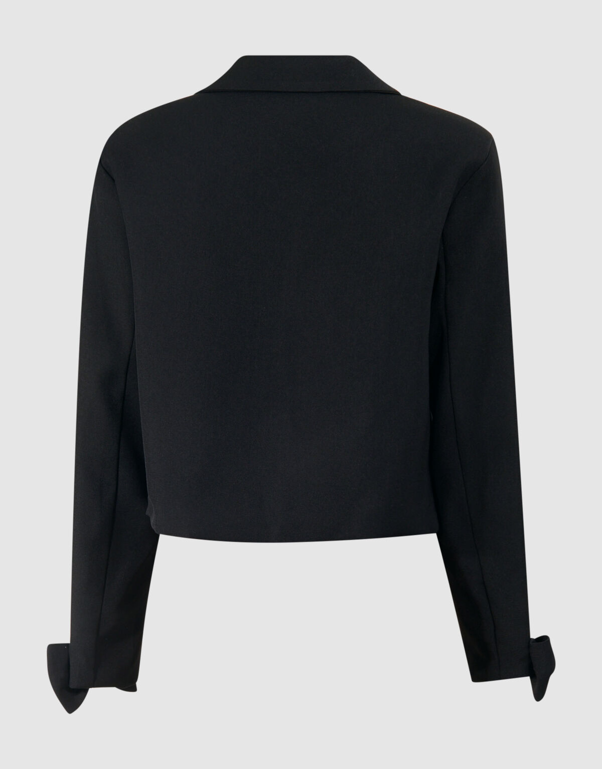 Cropped Strik Blazer Zwart SHOEBY GIRLS