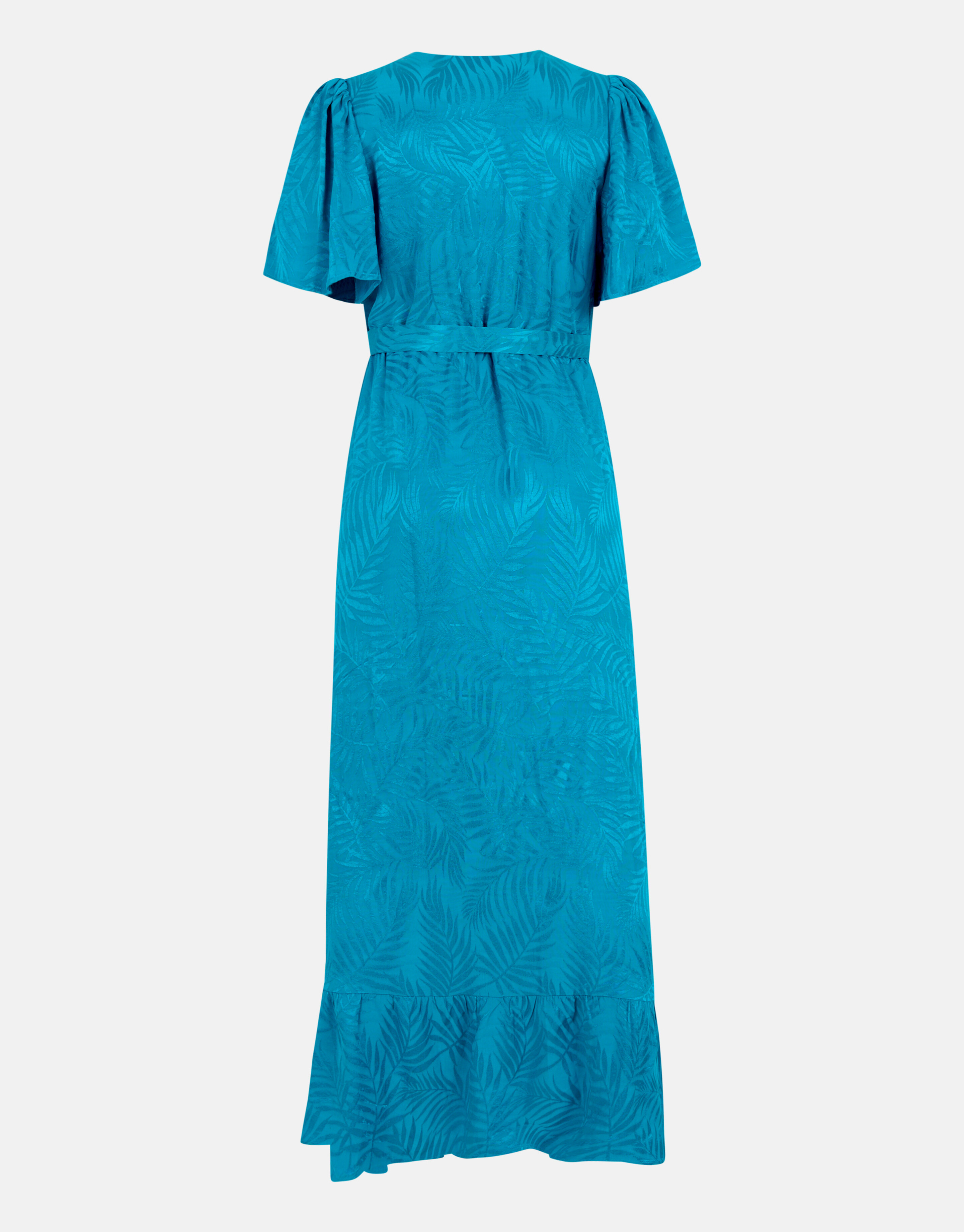 Jacquard Maxi Jurk Blauw SHOEBY WOMEN