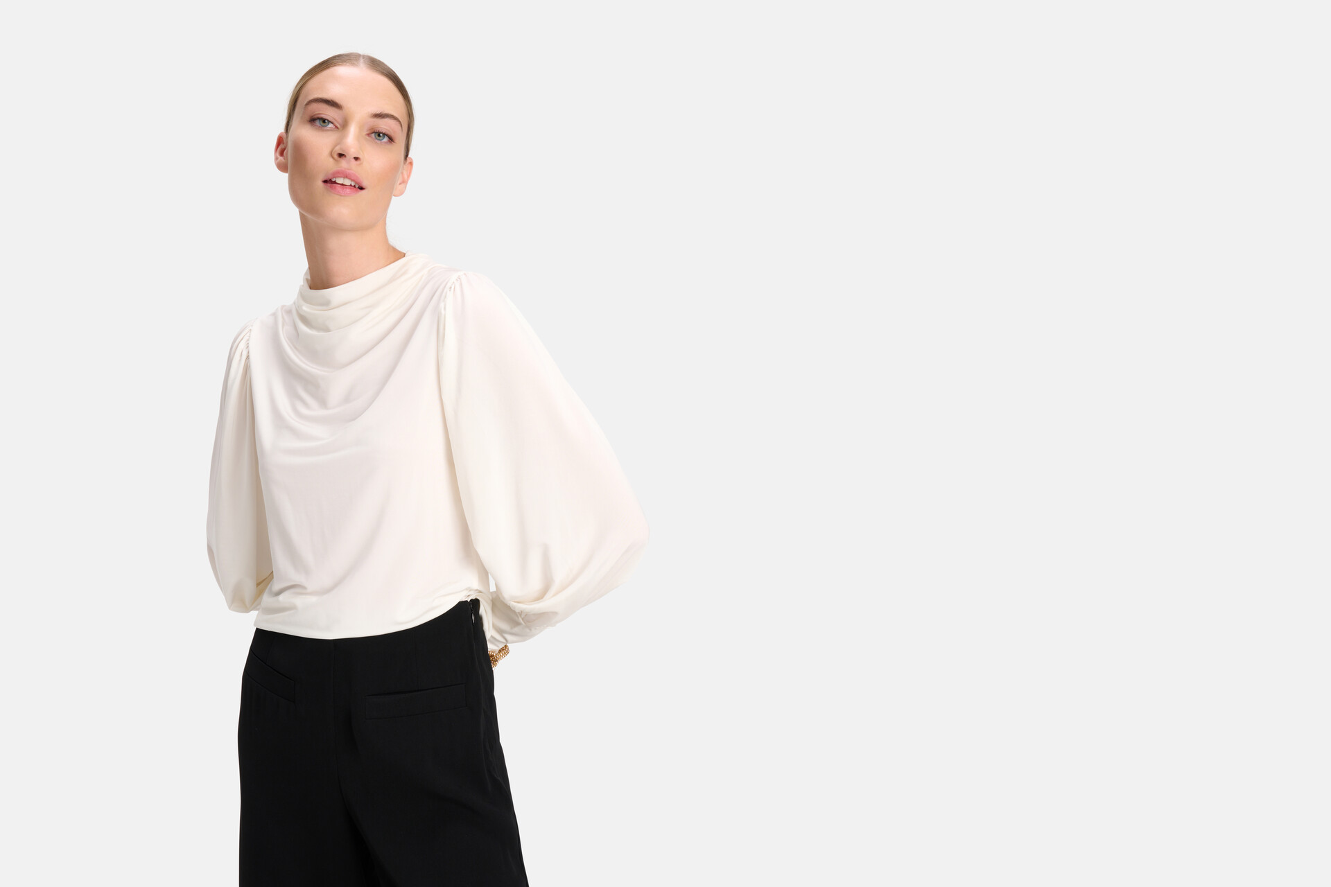 Waterval Top Gebroken Wit By Mieke SHOEBY WOMEN