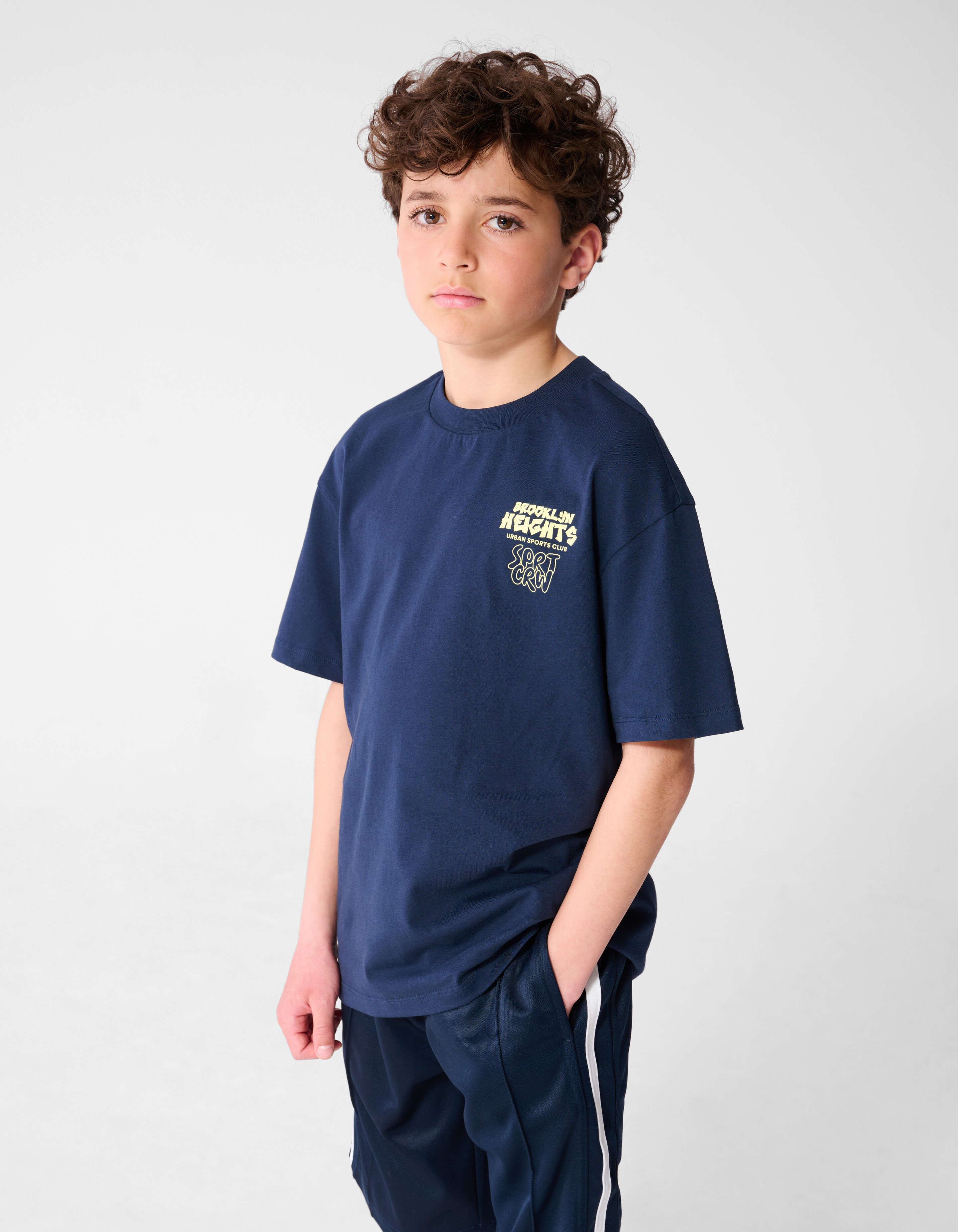 Brooklyn Artwork T-shirt Donkerblauw SHOEBY BOYS