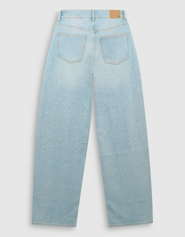 Strass Waterfall Barrel Fit Jeans Bleached SHOEBY WOMEN