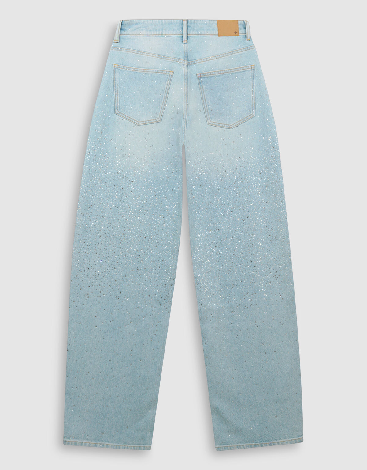 Strass Waterfall Barrel Fit Jeans Bleached SHOEBY WOMEN