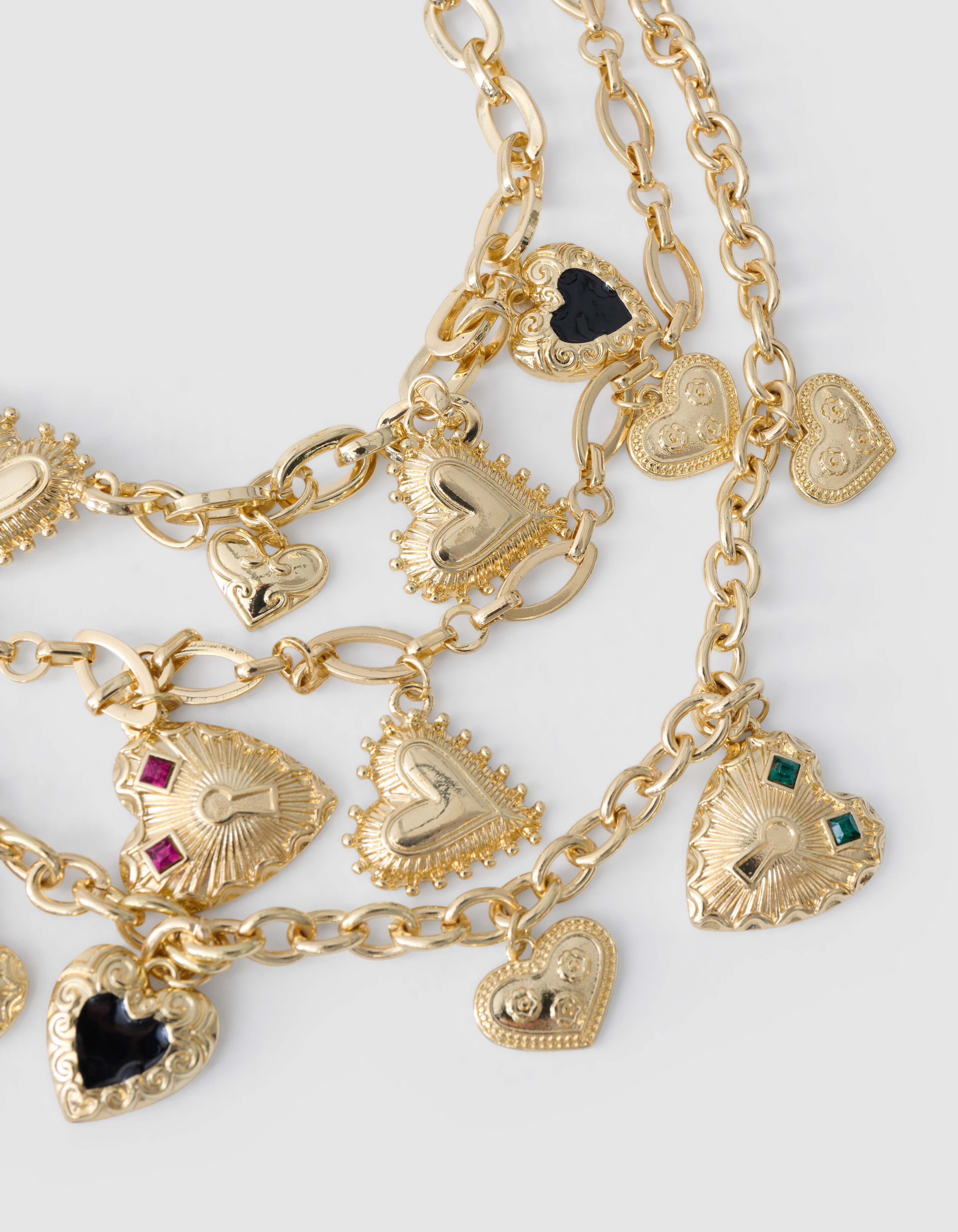 Vintage Heart Ketting Goud SHOEBY ACCESSOIRES