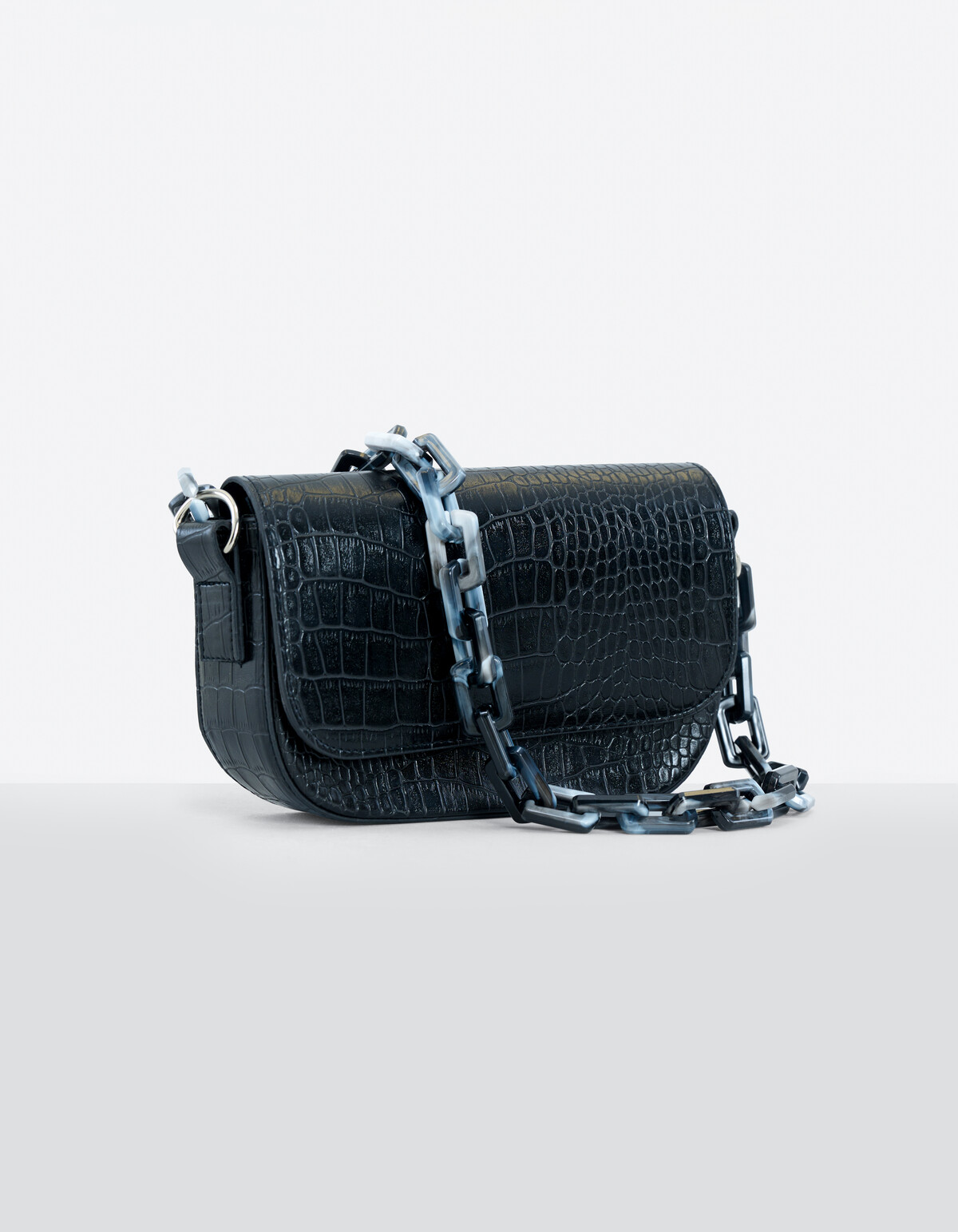 Black Croco Tas ACCESSOIRES SHOEBY